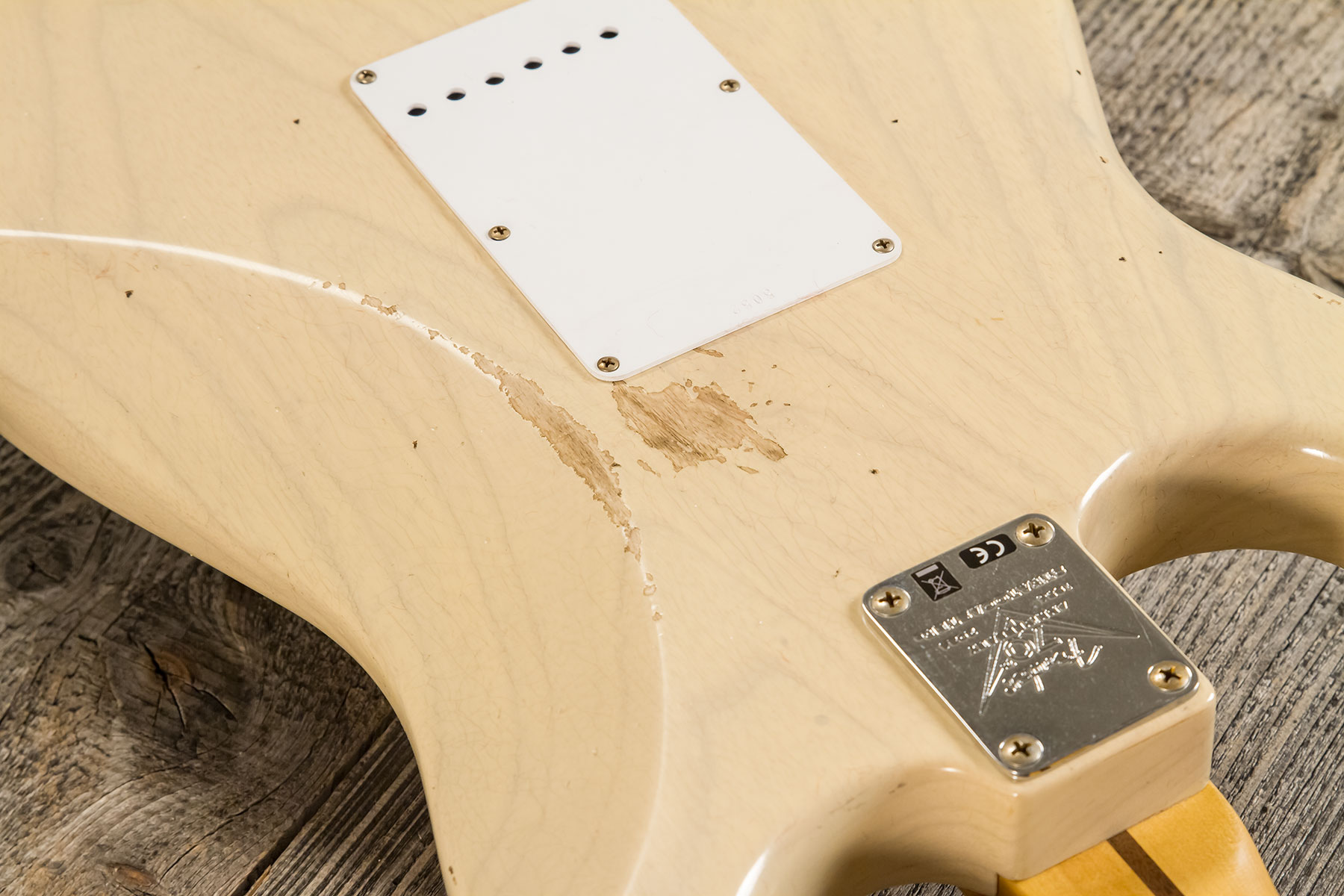 Fender Custom Shop Strat 1954 70th Anniv. 3s Trem Mn #xn5052 - Relic Vintage Blonde - Guitarra eléctrica con forma de str. - Variation 7