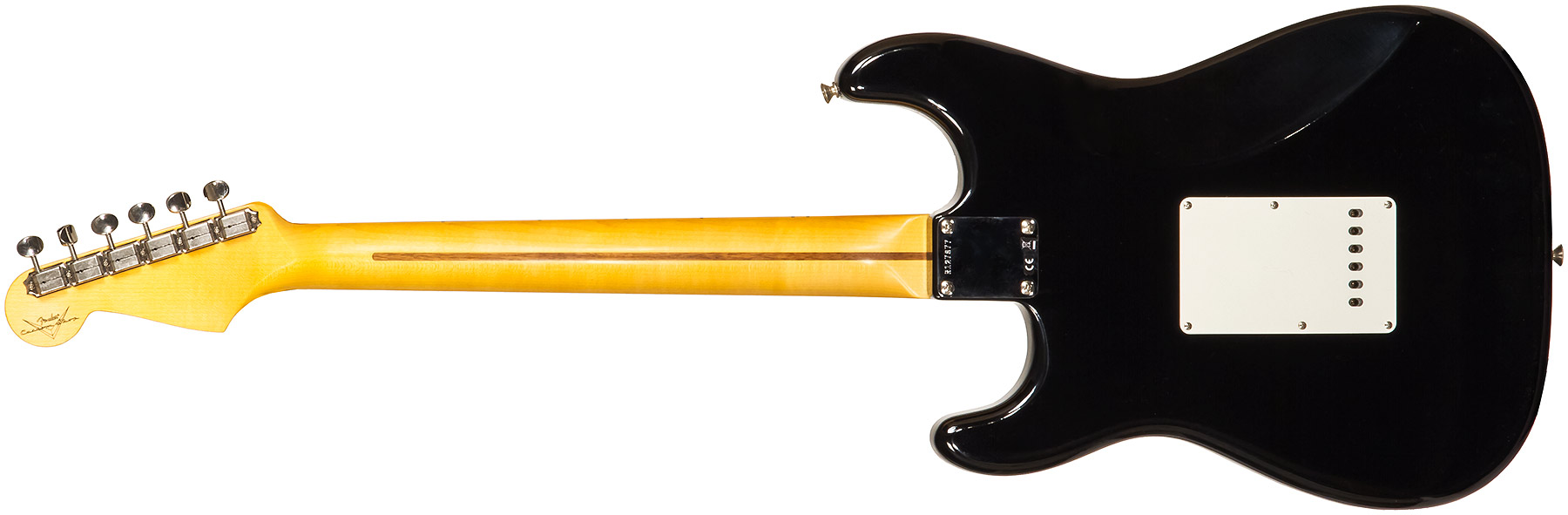 Fender Custom Shop Strat 1955 3s Trem Mn #r127877 - Closet Classic Black - Guitarra eléctrica con forma de str. - Variation 1