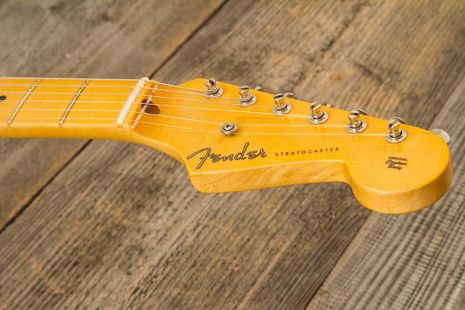 Fender Custom Shop Strat 1955 Vintage Custom Hardtail 3s Ht Mn #r142055 - Time Capsule 2-color Sunburst - Guitarra eléctrica con forma de str. - Varia