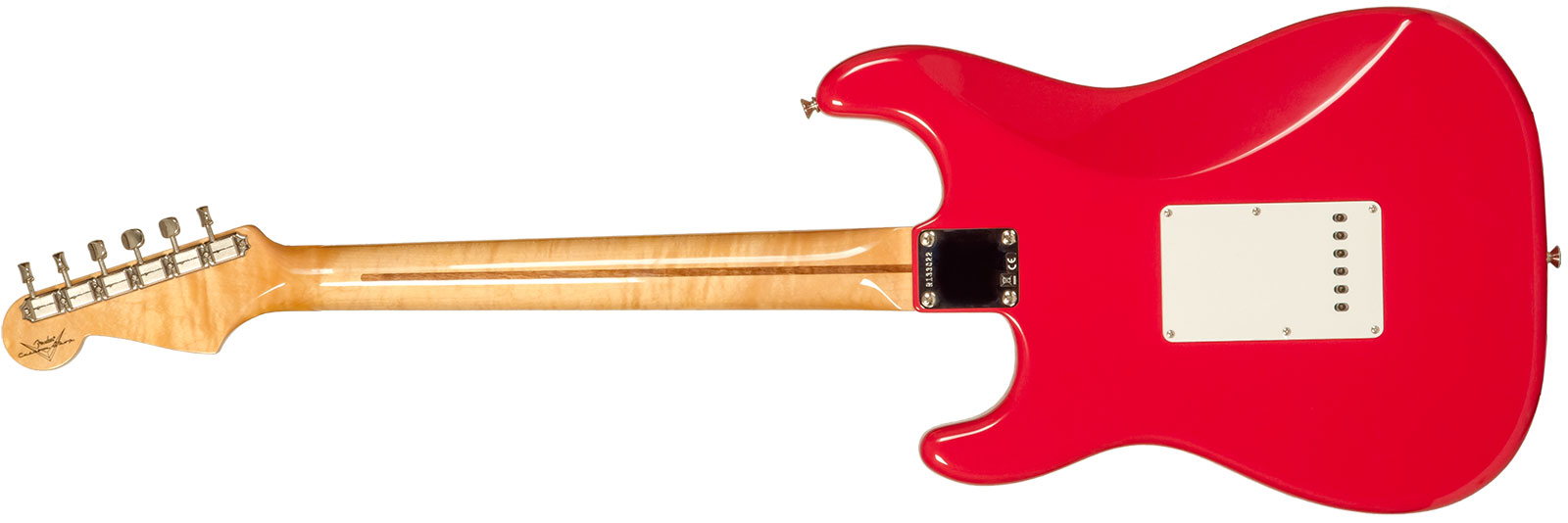 Fender Custom Shop Strat 1956 3s Trem Mn #r133022 - Nos Fiesta Red - Guitarra eléctrica con forma de str. - Variation 1