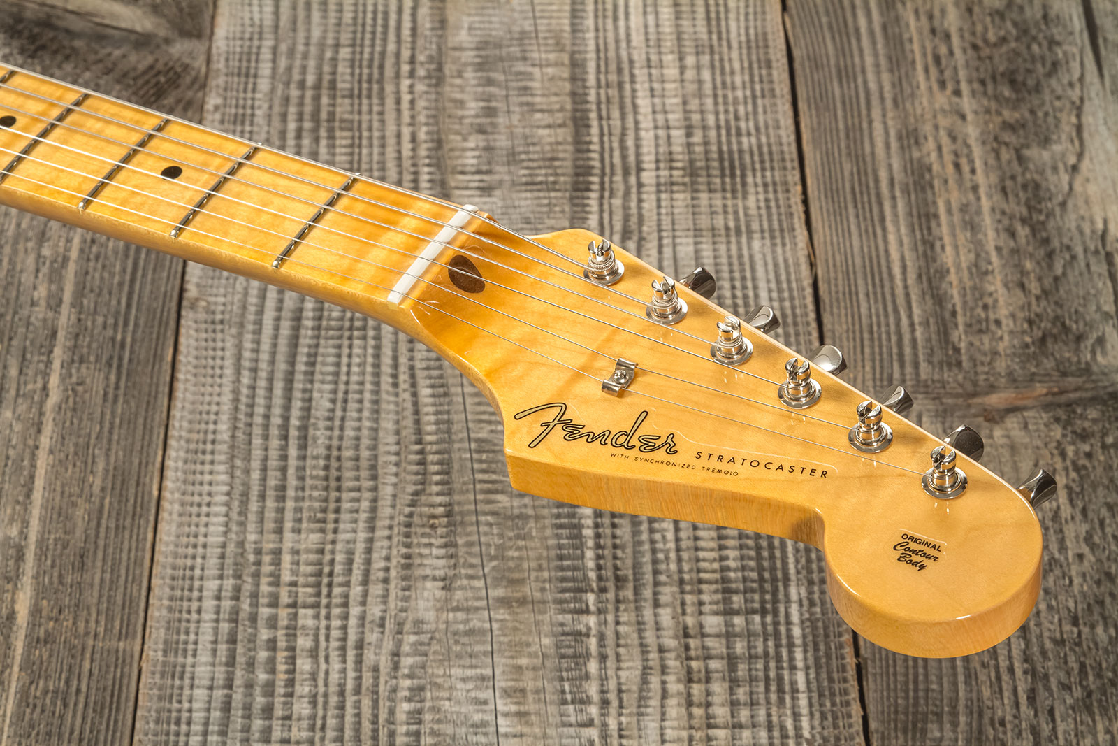 Fender Custom Shop Strat 1956 3s Trem Mn #r133022 - Nos Fiesta Red - Guitarra eléctrica con forma de str. - Variation 7