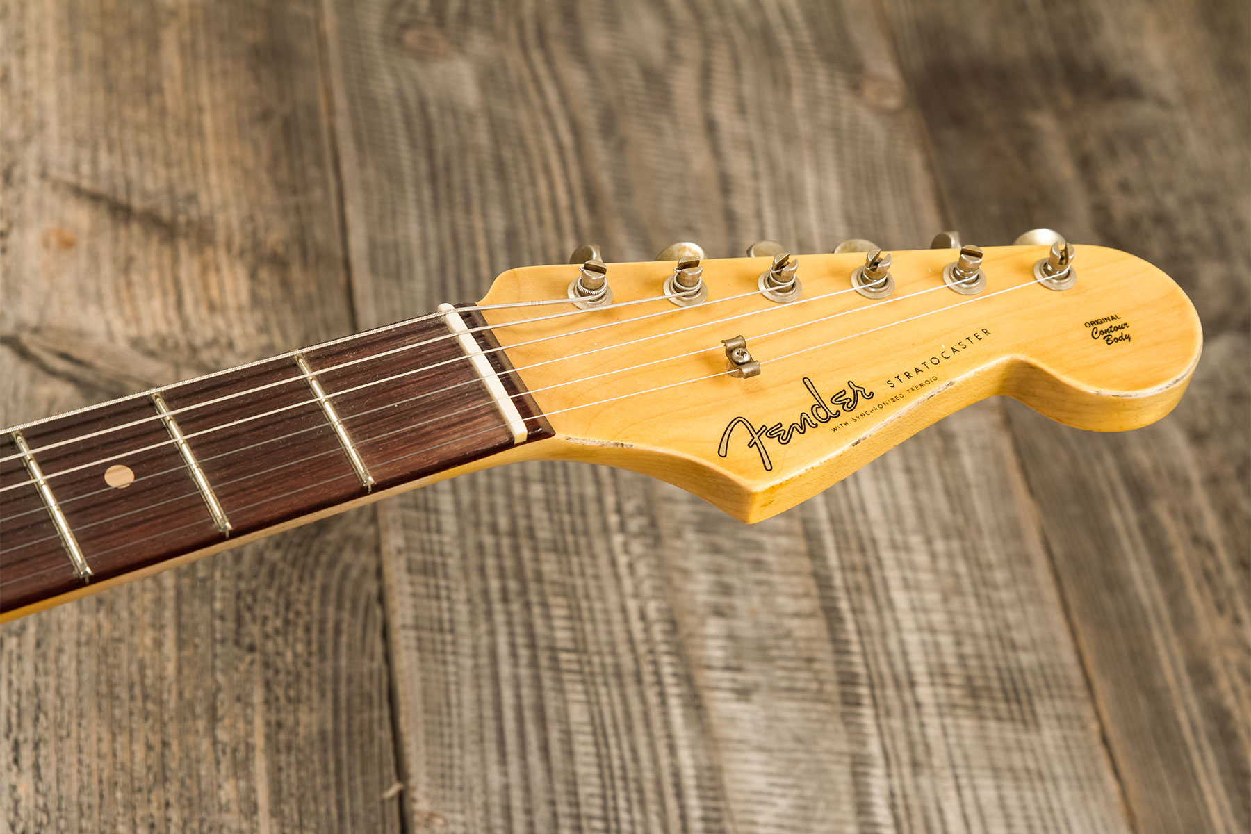 Fender Custom Shop Strat 1956 3s Trem Rw #r134776 - Relic Natural Blonde - Guitarra eléctrica con forma de str. - Variation 9