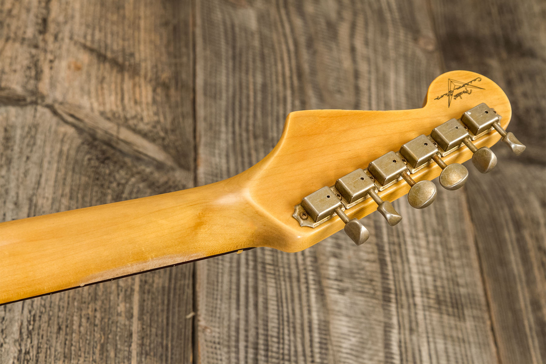 Fender Custom Shop Strat 1956 3s Trem Rw #r134776 - Relic Natural Blonde - Guitarra eléctrica con forma de str. - Variation 10