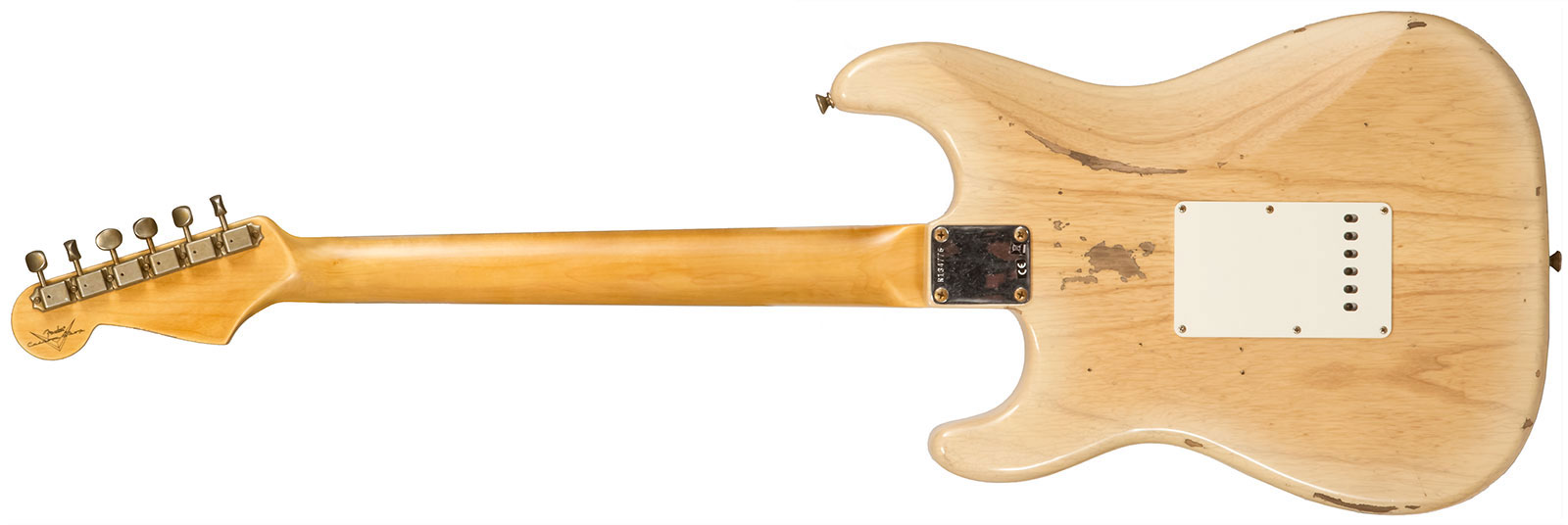 Fender Custom Shop Strat 1956 3s Trem Rw #r134776 - Relic Natural Blonde - Guitarra eléctrica con forma de str. - Variation 3