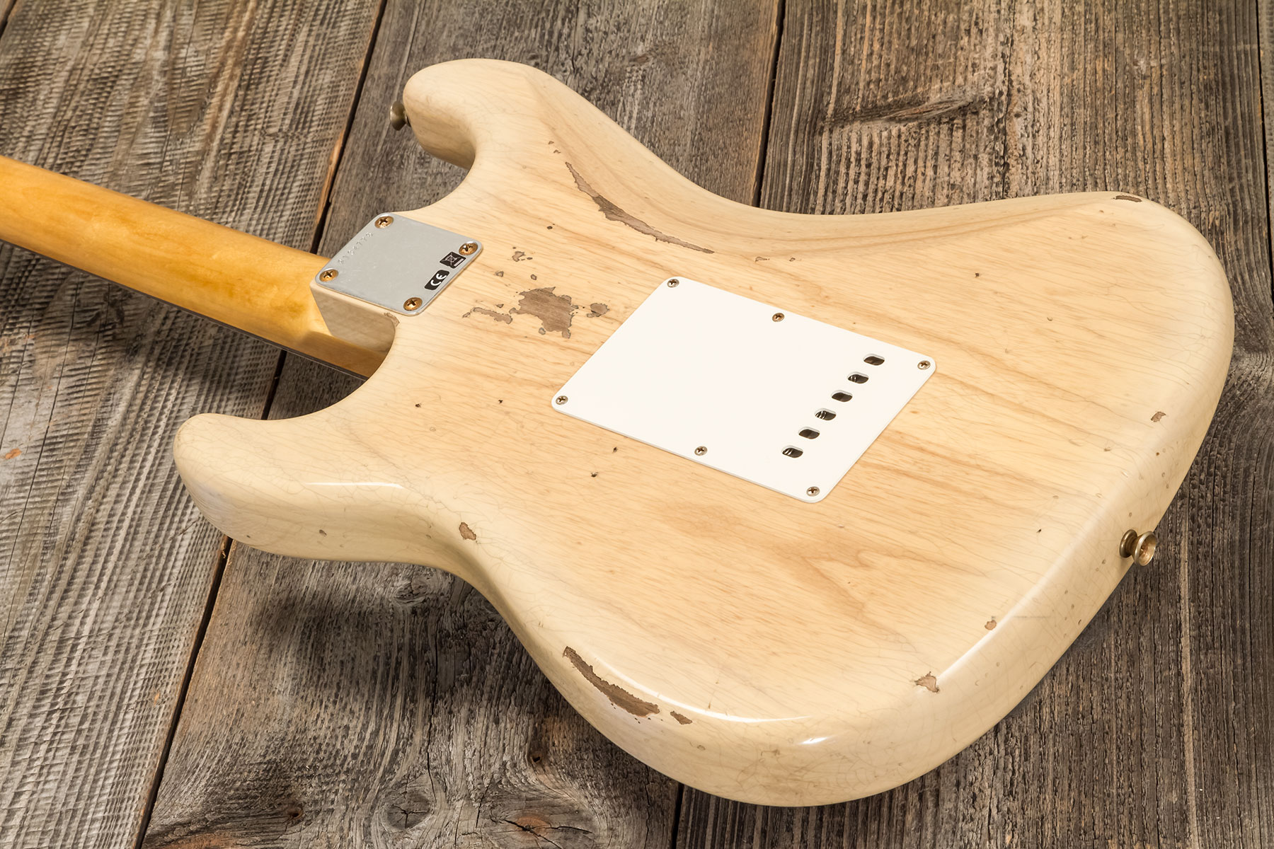 Fender Custom Shop Strat 1956 3s Trem Rw #r134776 - Relic Natural Blonde - Guitarra eléctrica con forma de str. - Variation 7