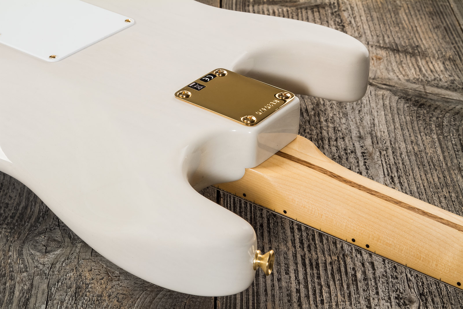 Fender Custom Shop Strat 1957 3s Trem Mn #r125475 - Nos White Blonde - Guitarra eléctrica con forma de str. - Variation 6