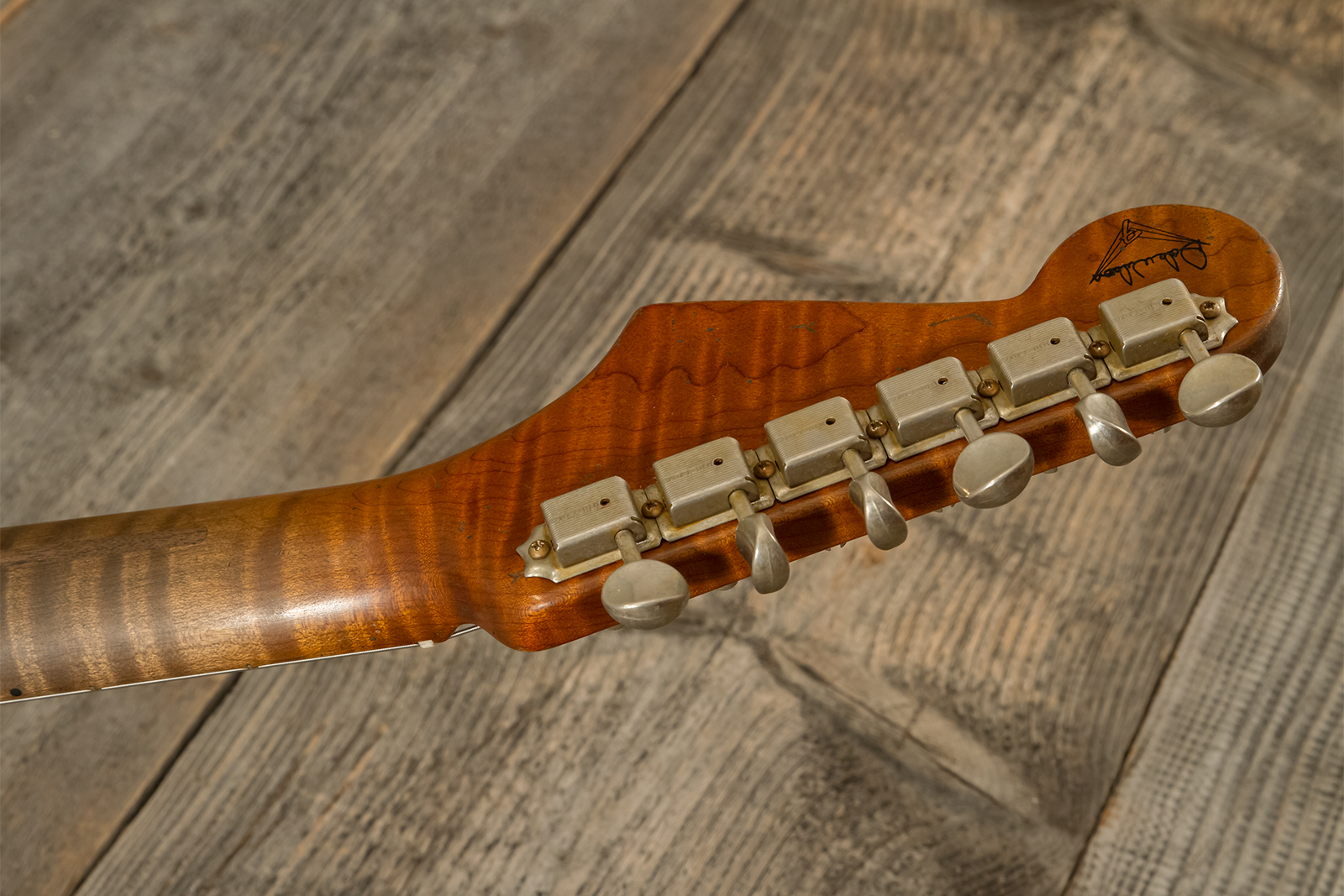 Fender Custom Shop Strat 1957 Masterbuilt D.wilson 3s Trem Mn #cz578116 - Relic Bronze - Guitarra eléctrica con forma de str. - Variation 10