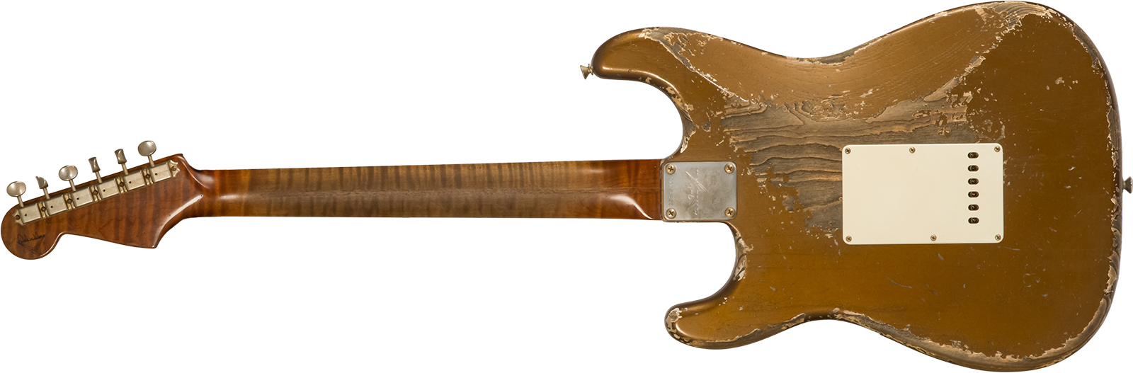 Fender Custom Shop Strat 1957 Masterbuilt D.wilson 3s Trem Mn #cz578116 - Relic Bronze - Guitarra eléctrica con forma de str. - Variation 1