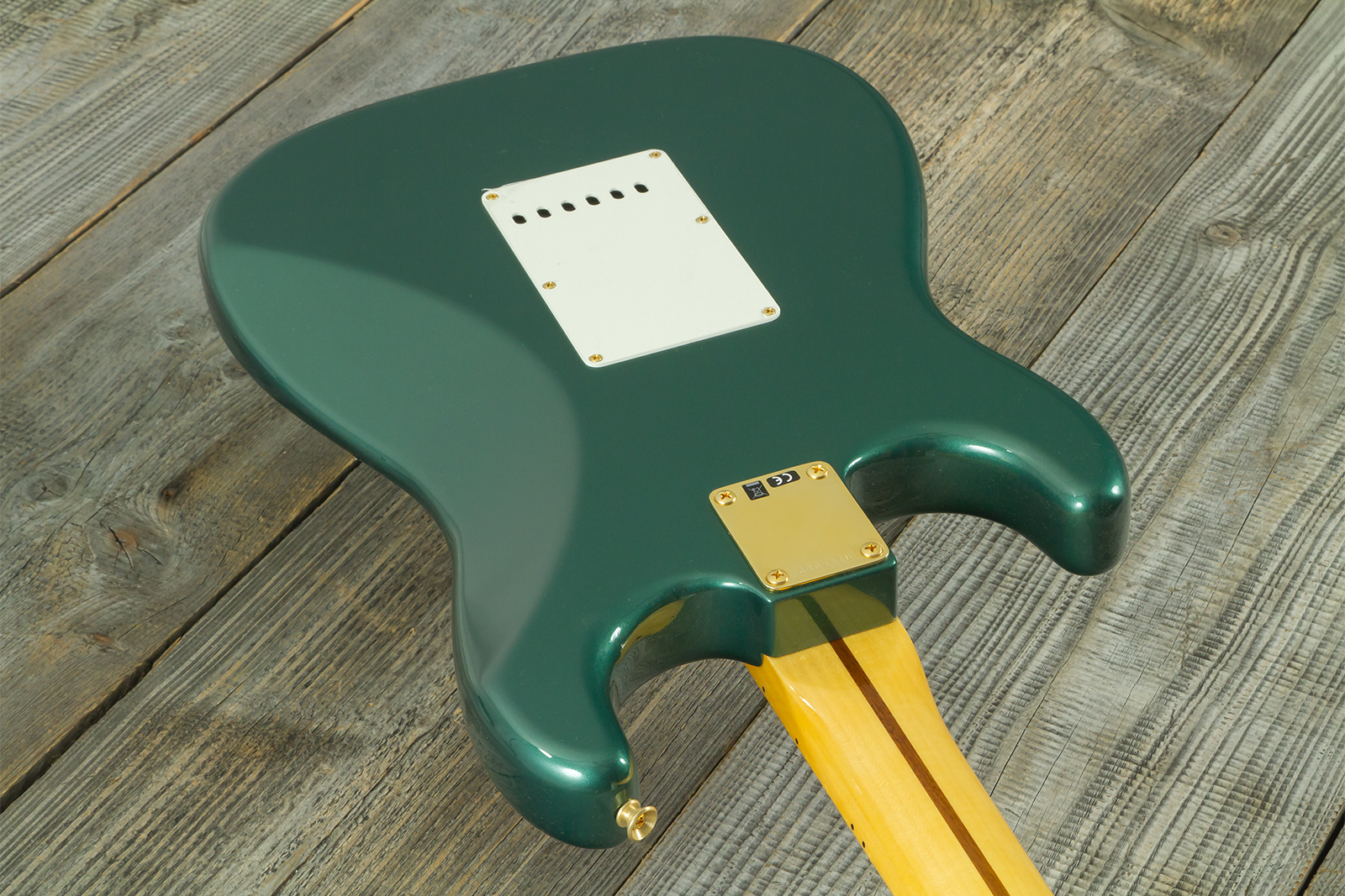 Fender Custom Shop Strat 1957 Vintage Custom 3s Trem Mn #r145062 - Time Capsule Sherwood Green Metallic - Guitarra eléctrica con forma de str. - Varia