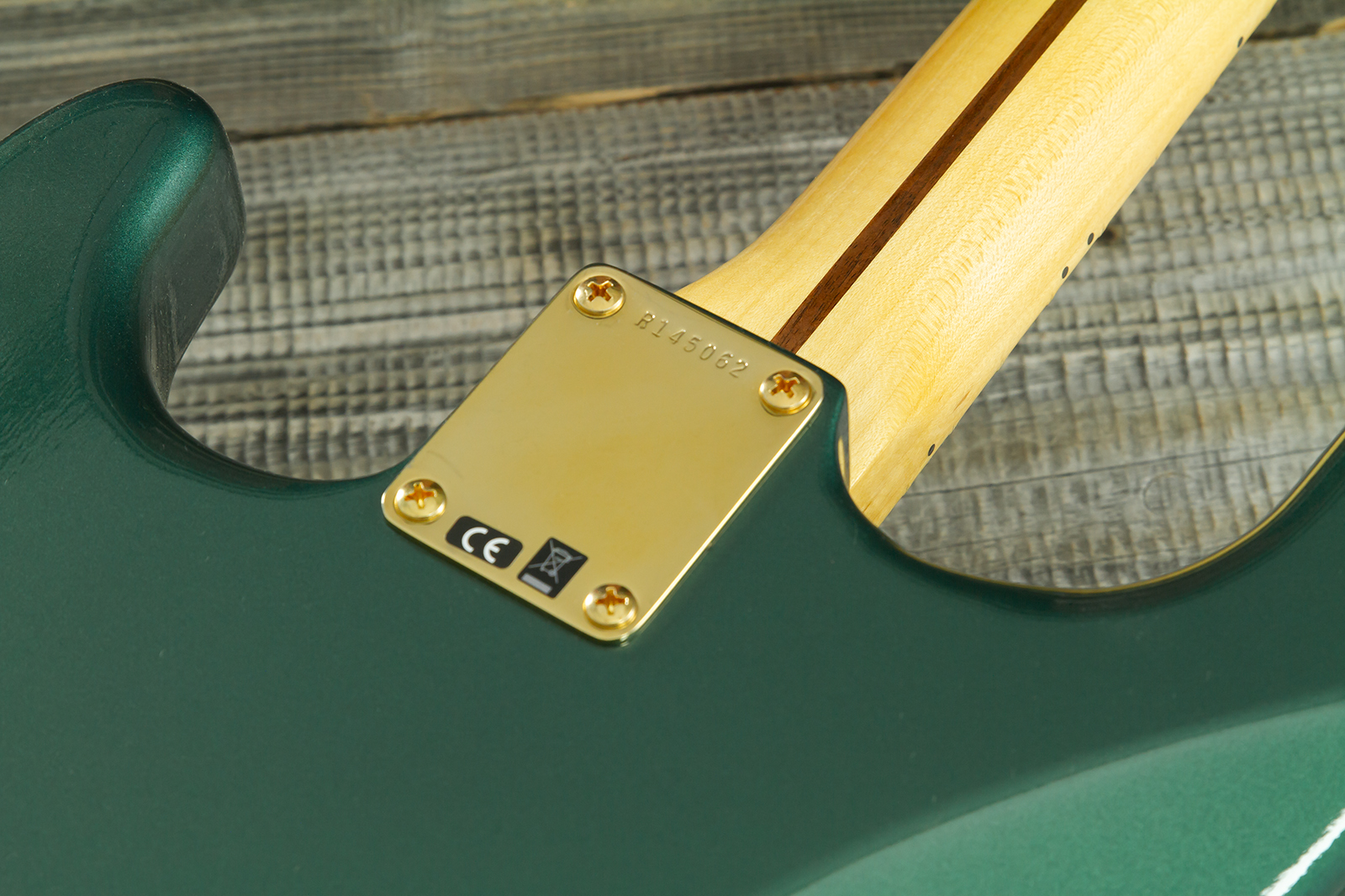 Fender Custom Shop Strat 1957 Vintage Custom 3s Trem Mn #r145062 - Time Capsule Sherwood Green Metallic - Guitarra eléctrica con forma de str. - Varia