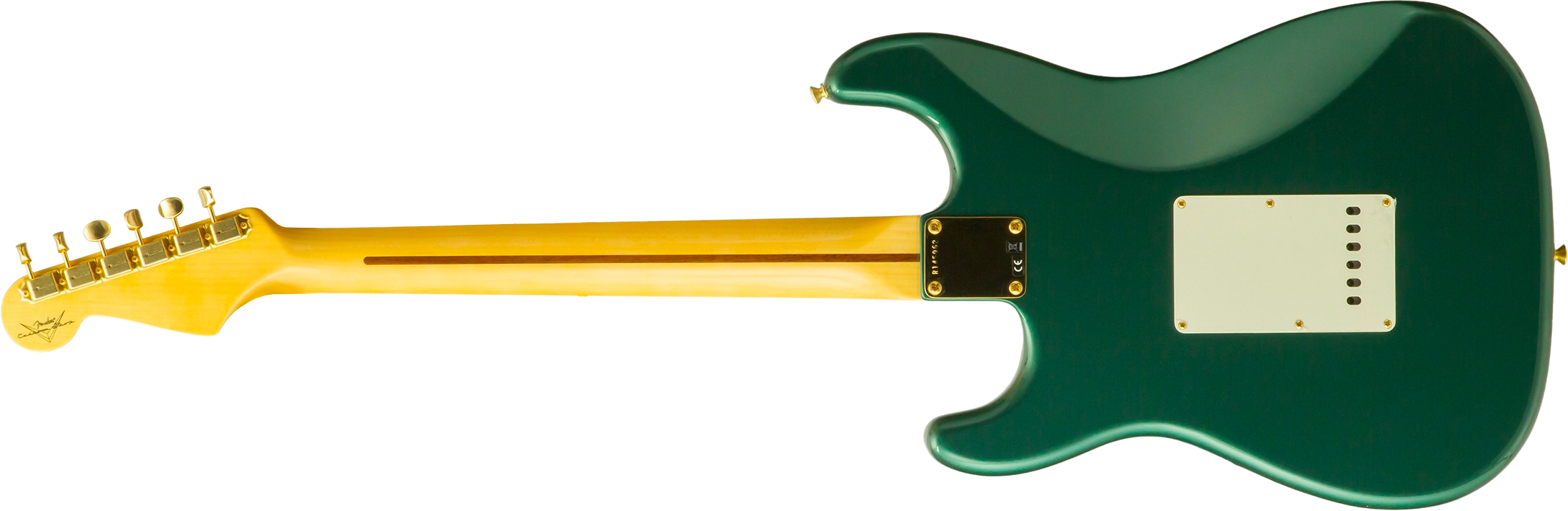 Fender Custom Shop Strat 1957 Vintage Custom 3s Trem Mn #r145062 - Time Capsule Sherwood Green Metallic - Guitarra eléctrica con forma de str. - Varia
