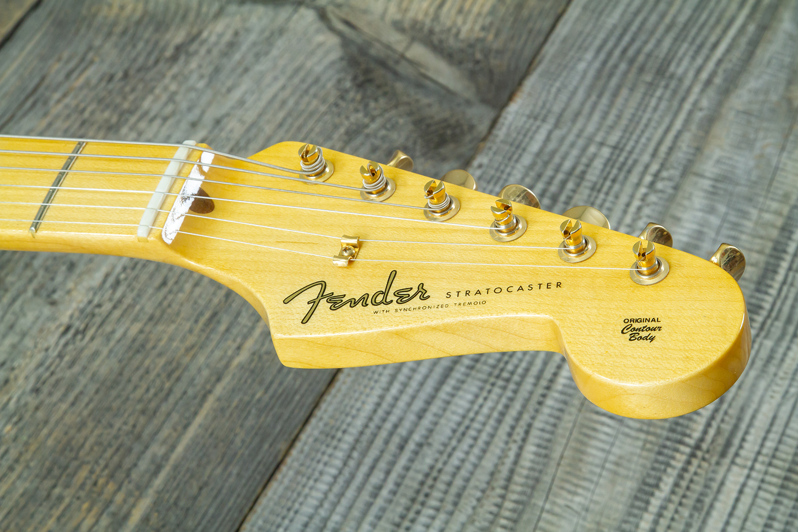 Fender Custom Shop Strat 1957 Vintage Custom 3s Trem Mn #r145062 - Time Capsule Sherwood Green Metallic - Guitarra eléctrica con forma de str. - Varia