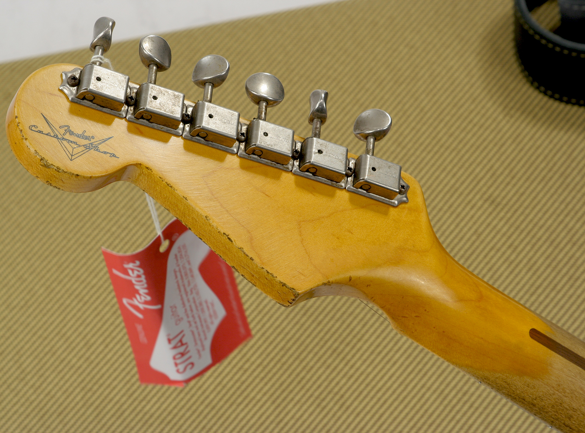 Fender Custom Shop Strat 1958 Mn R84229 - Heavy Relic, Candy Tangerine - Guitarra eléctrica con forma de str. - Variation 6