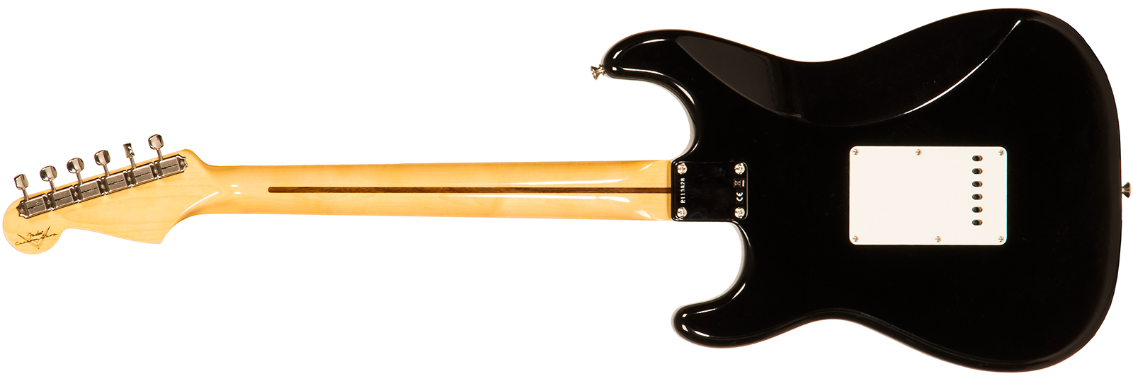 Fender Custom Shop Strat 1958 3s Trem Mn #r113828 - Closet Classic Black - Guitarra eléctrica con forma de str. - Variation 1