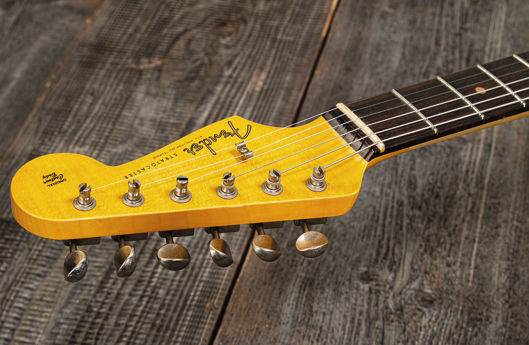 Fender Custom Shop Strat 1959 3s Trem Rw #cz566857 - Journeyman Relic Teal Green Metallic - Guitarra eléctrica con forma de str. - Variation 9