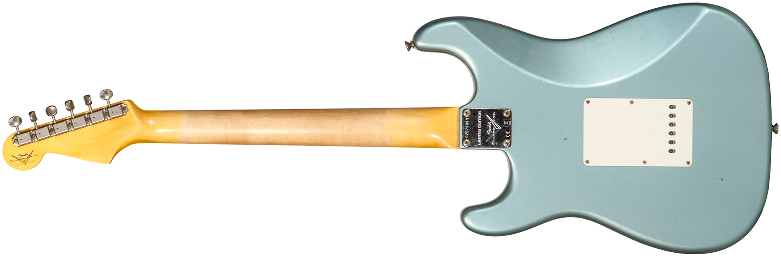 Fender Custom Shop Strat 1959 3s Trem Rw #cz570883 - Journeyman Relic Teal Green Metallic - Guitarra eléctrica con forma de str. - Variation 1