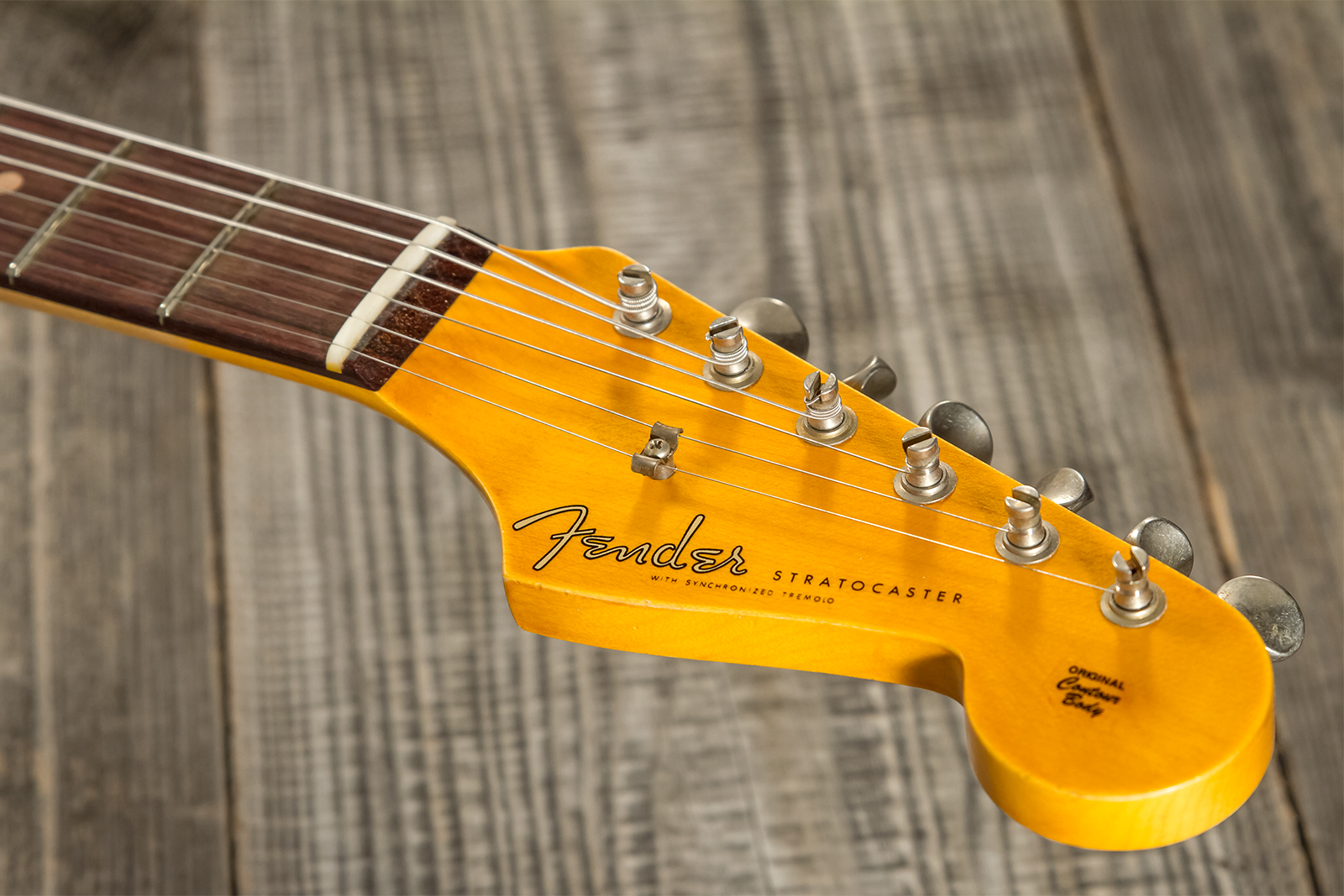 Fender Custom Shop Strat 1959 3s Trem Rw #cz570883 - Journeyman Relic Teal Green Metallic - Guitarra eléctrica con forma de str. - Variation 6