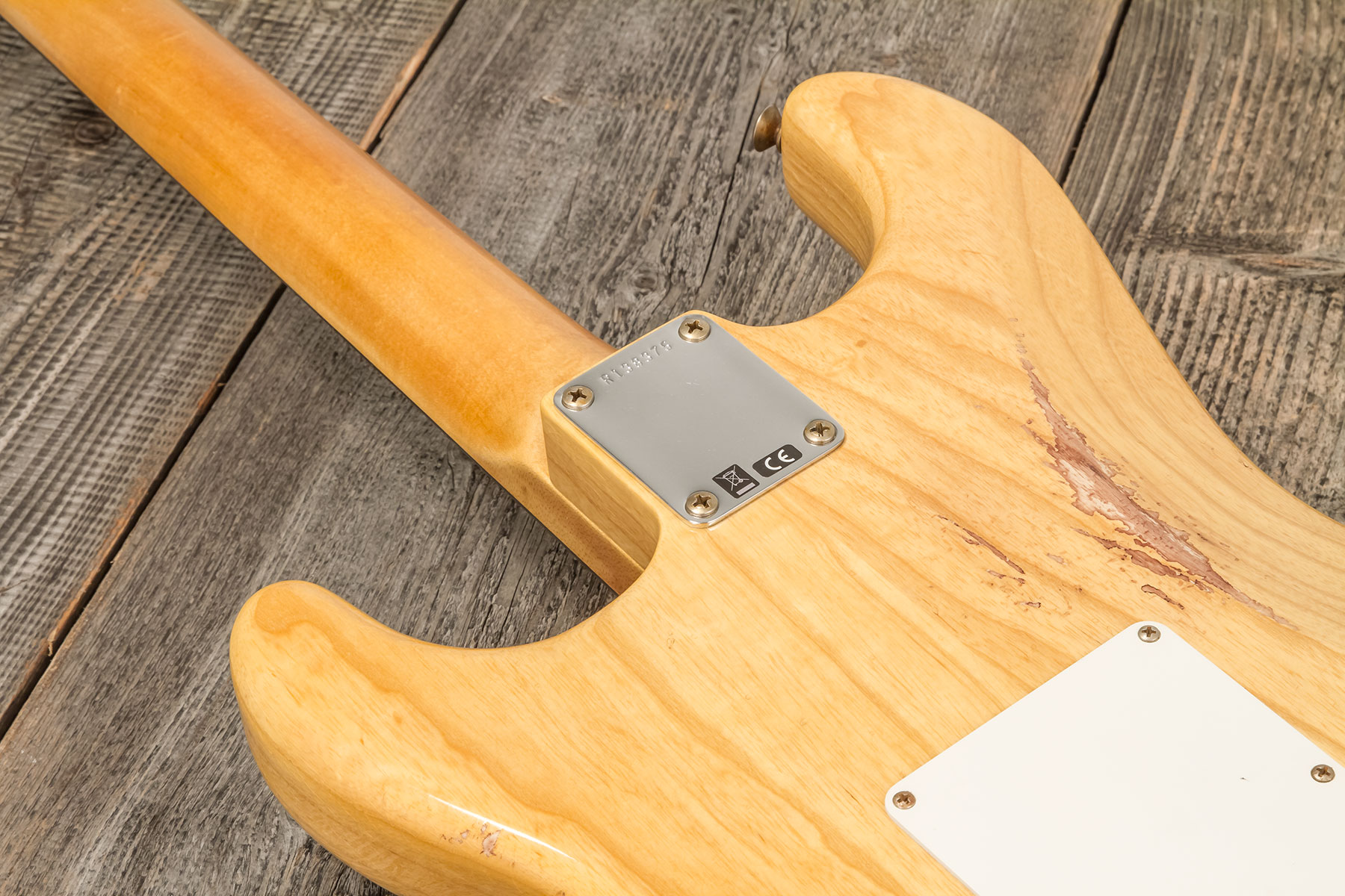 Fender Custom Shop Strat 1959 3s Trem Rw #r133843 - Relic Antique Natural - Guitarra eléctrica con forma de str. - Variation 6
