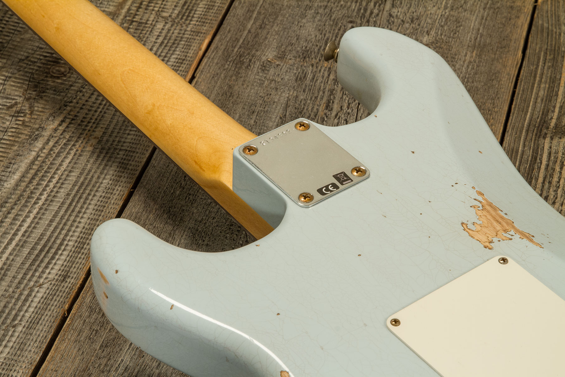 Fender Custom Shop Strat 1959 3s Trem Rw #r134302 - Relic Sonic Blue - Guitarra eléctrica con forma de str. - Variation 6