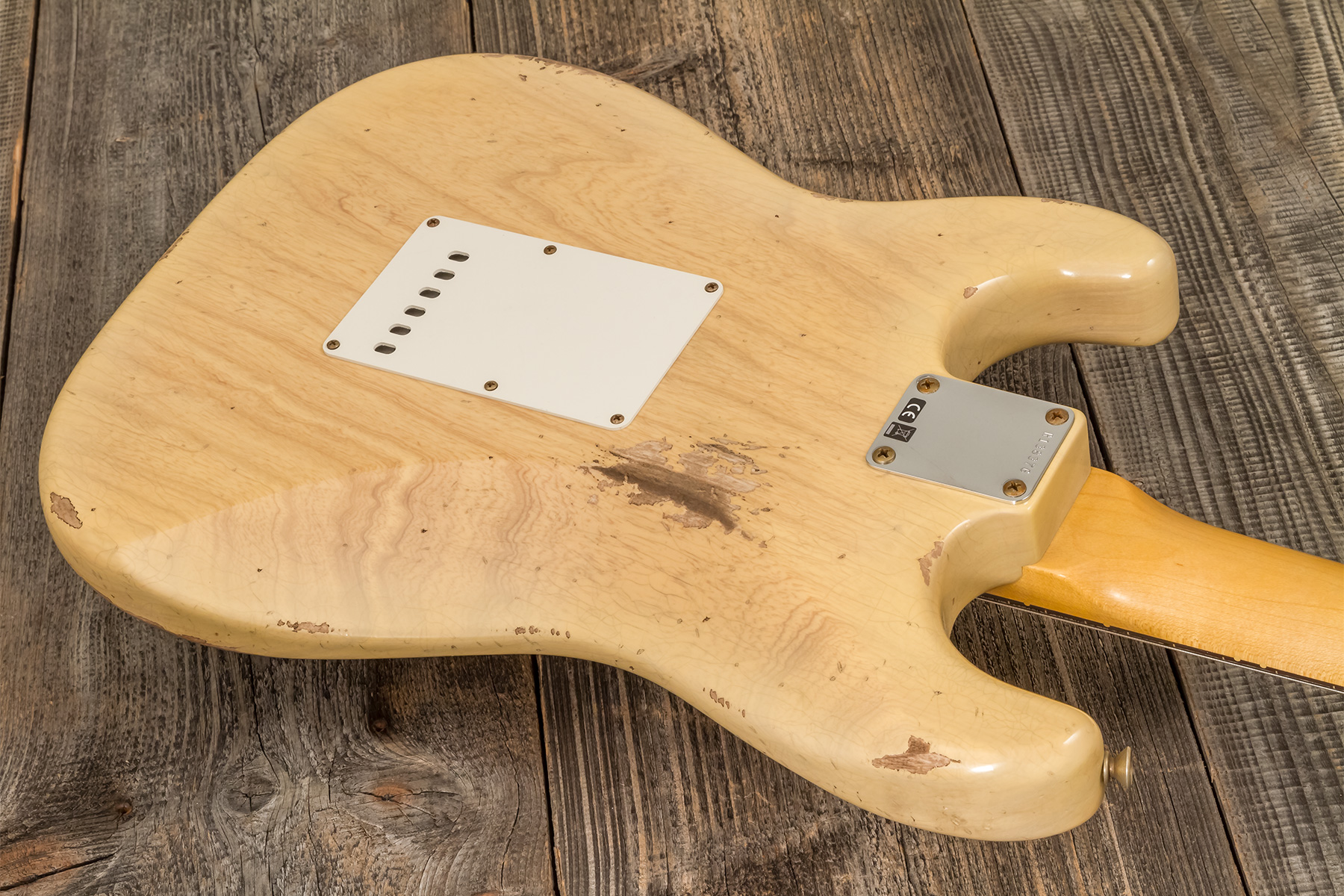 Fender Custom Shop Strat 1959 3s Trem Rw #r138376 - Relic Natural Blonde - Guitarra eléctrica con forma de str. - Variation 5