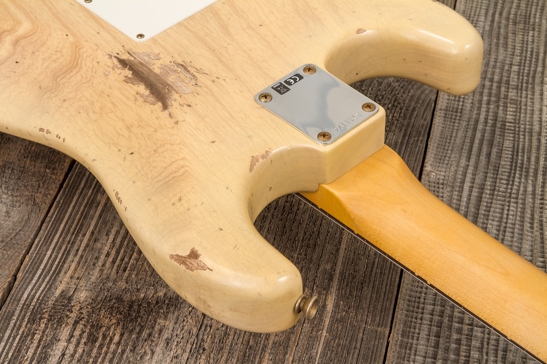 Fender Custom Shop Strat 1959 3s Trem Rw #r138376 - Relic Natural Blonde - Guitarra eléctrica con forma de str. - Variation 6