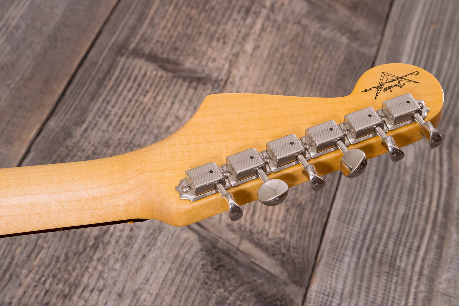 Fender Custom Shop Strat 1959 3s Trem Rw #r143419 - Time Capsule Sonic Blue - Guitarra eléctrica con forma de str. - Variation 13