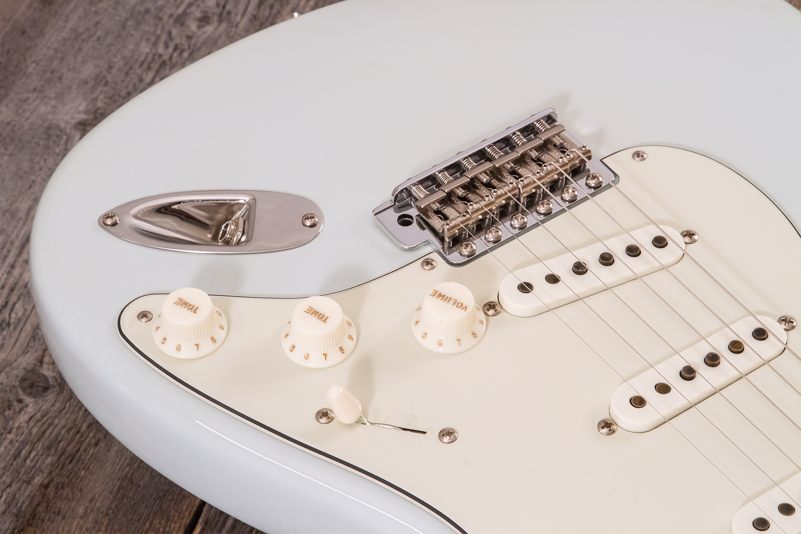Fender Custom Shop Strat 1959 3s Trem Rw #r143419 - Time Capsule Sonic Blue - Guitarra eléctrica con forma de str. - Variation 3