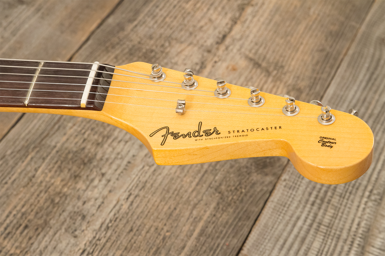 Fender Custom Shop Strat 1959 3s Trem Rw #r144343 - Time Capsule Fiesta Red - Guitarra eléctrica con forma de str. - Variation 10