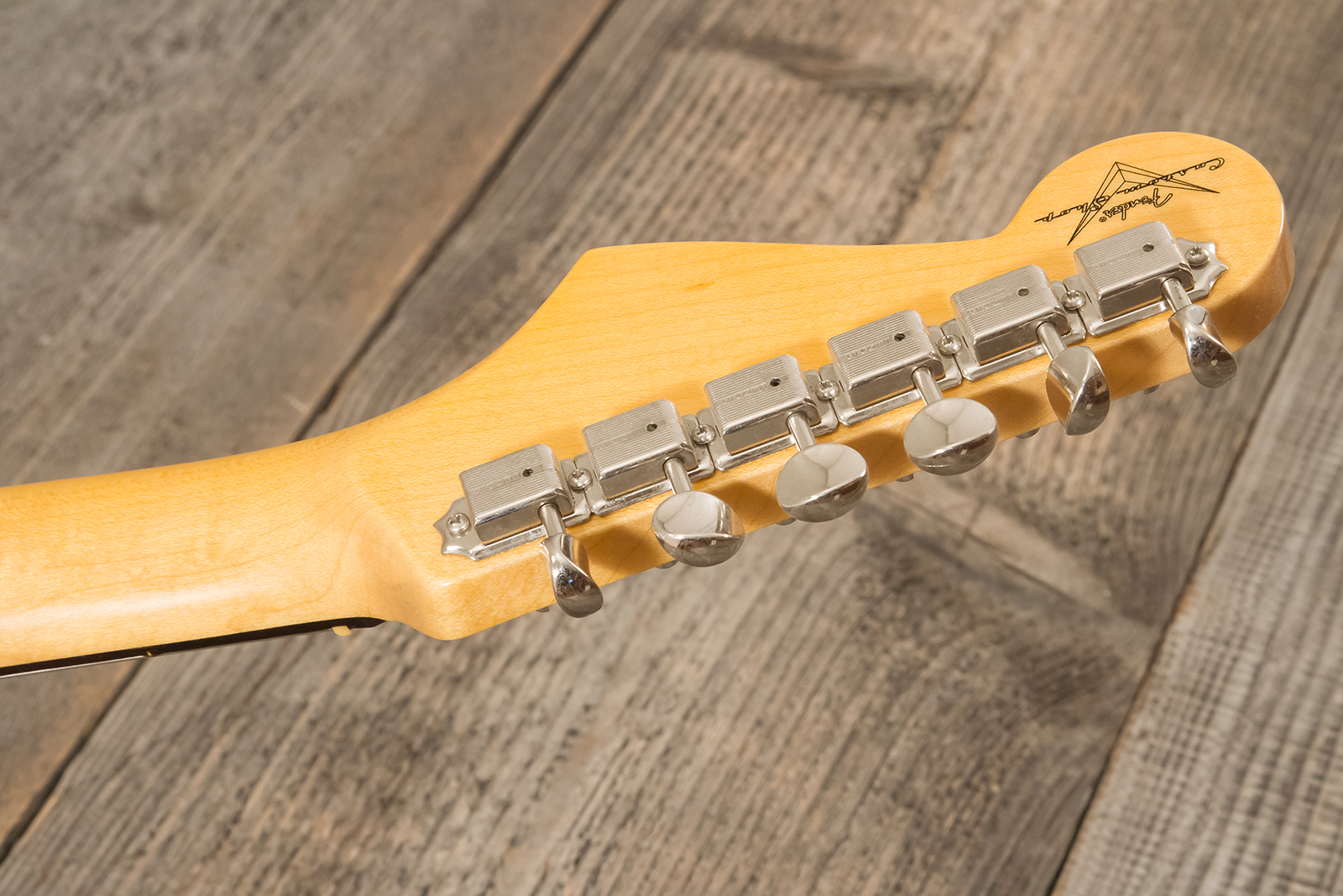Fender Custom Shop Strat 1959 3s Trem Rw #r144343 - Time Capsule Fiesta Red - Guitarra eléctrica con forma de str. - Variation 11