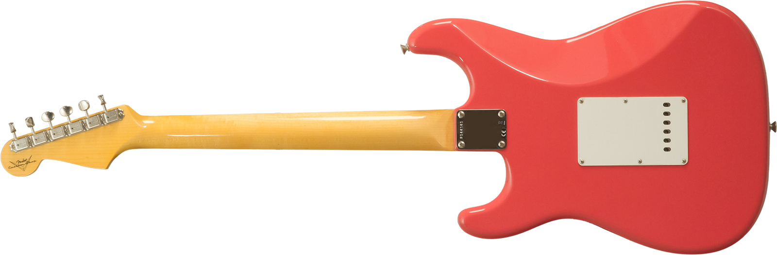 Fender Custom Shop Strat 1959 3s Trem Rw #r144343 - Time Capsule Fiesta Red - Guitarra eléctrica con forma de str. - Variation 1