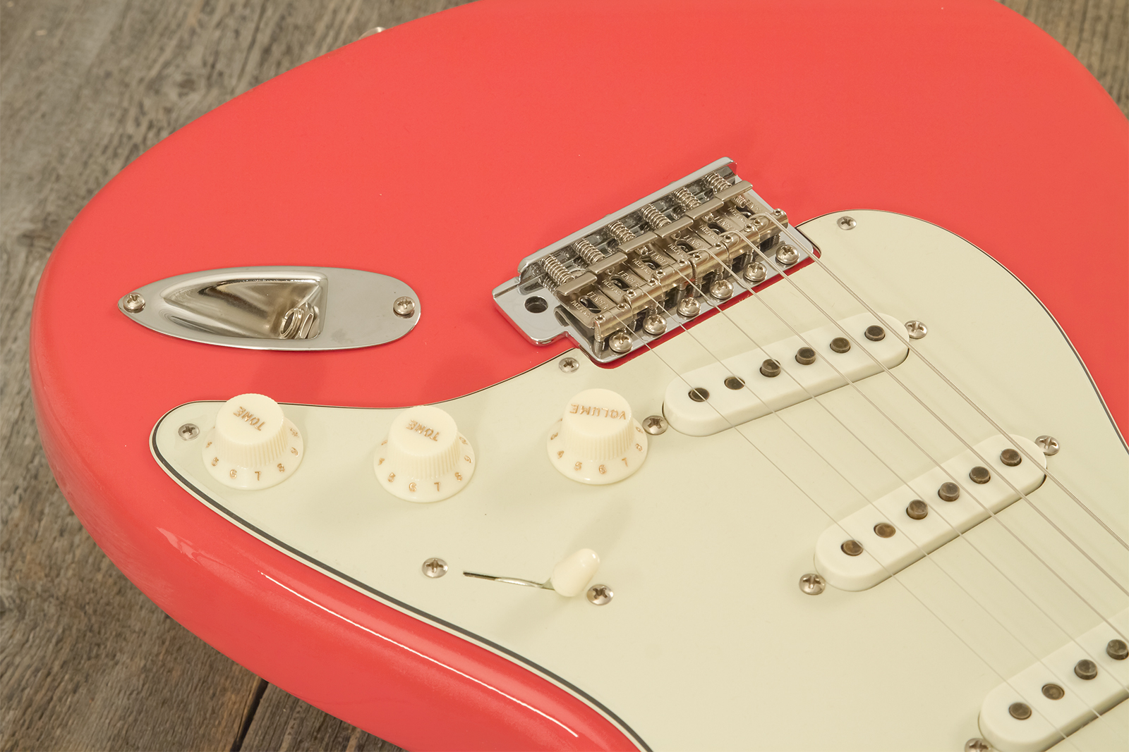 Fender Custom Shop Strat 1959 3s Trem Rw #r144343 - Time Capsule Fiesta Red - Guitarra eléctrica con forma de str. - Variation 3