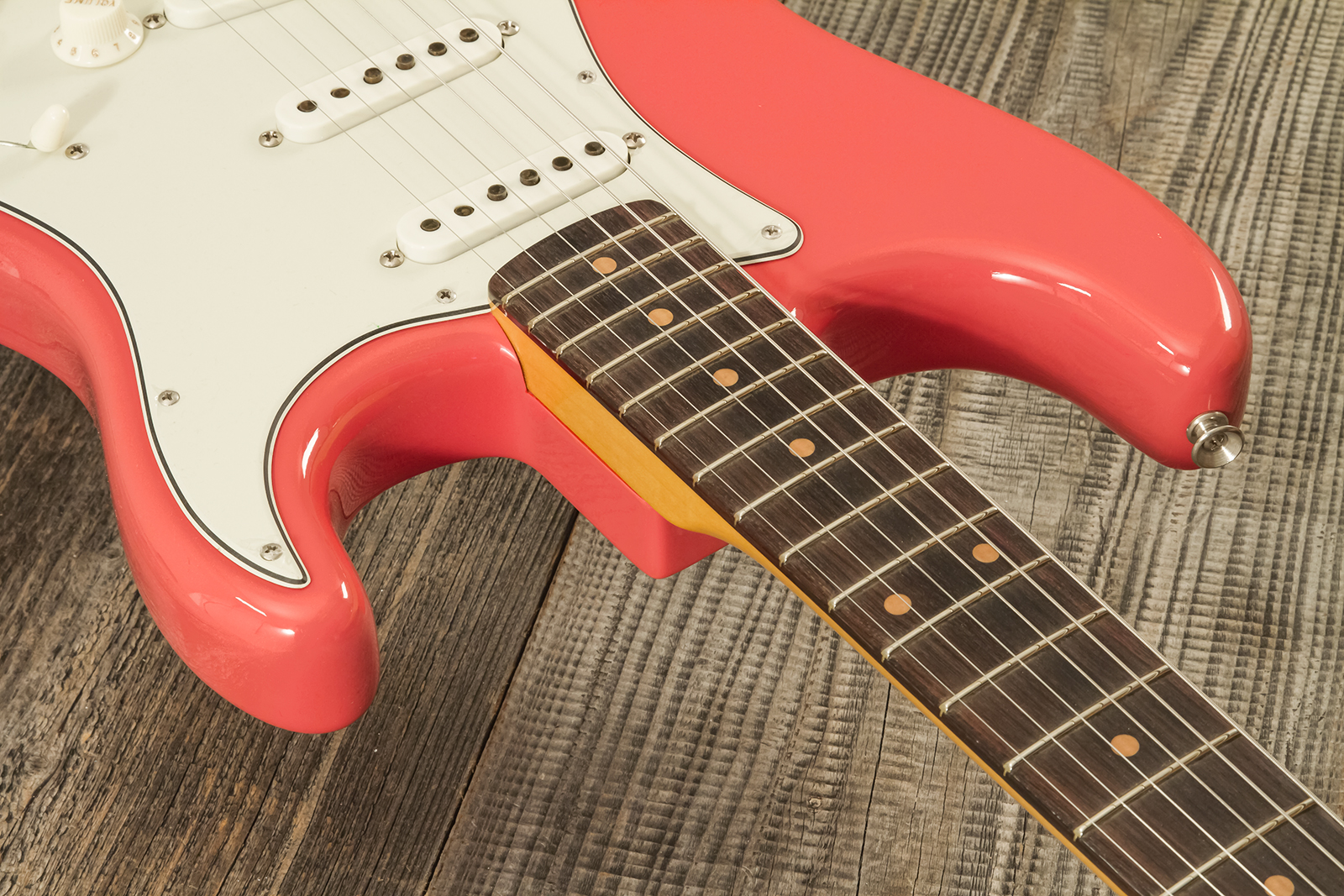 Fender Custom Shop Strat 1959 3s Trem Rw #r144343 - Time Capsule Fiesta Red - Guitarra eléctrica con forma de str. - Variation 4