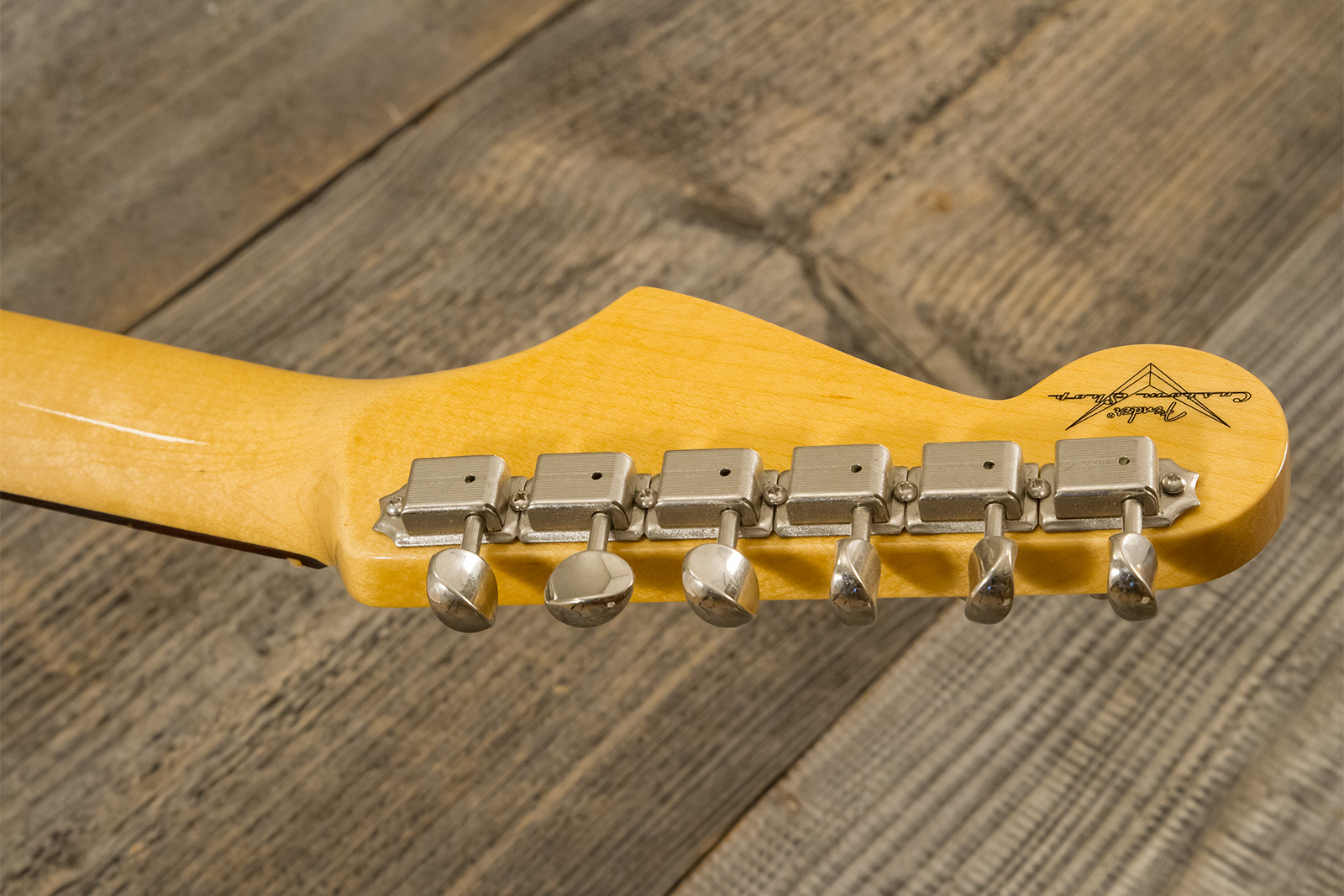 Fender Custom Shop Strat 1959 3s Trem Rw #r146037 - Time Capsule 3-color Sunburst - Guitarra eléctrica con forma de str. - Variation 10