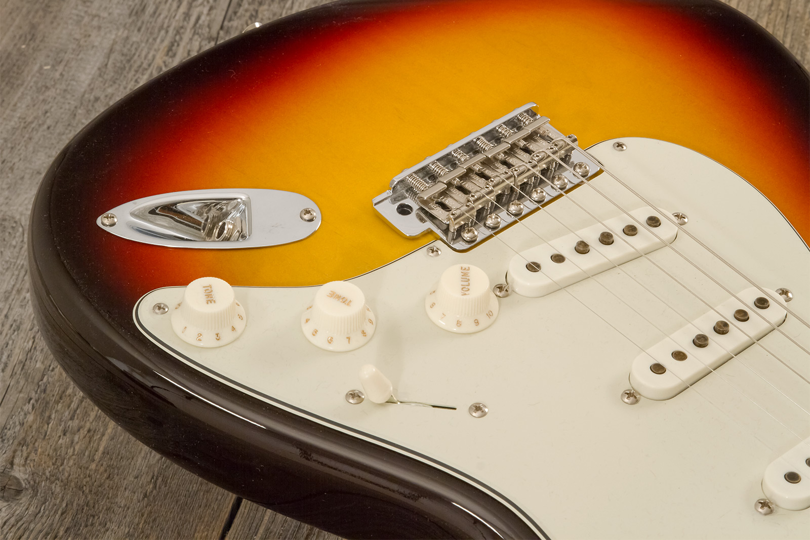 Fender Custom Shop Strat 1959 3s Trem Rw #r146037 - Time Capsule 3-color Sunburst - Guitarra eléctrica con forma de str. - Variation 3
