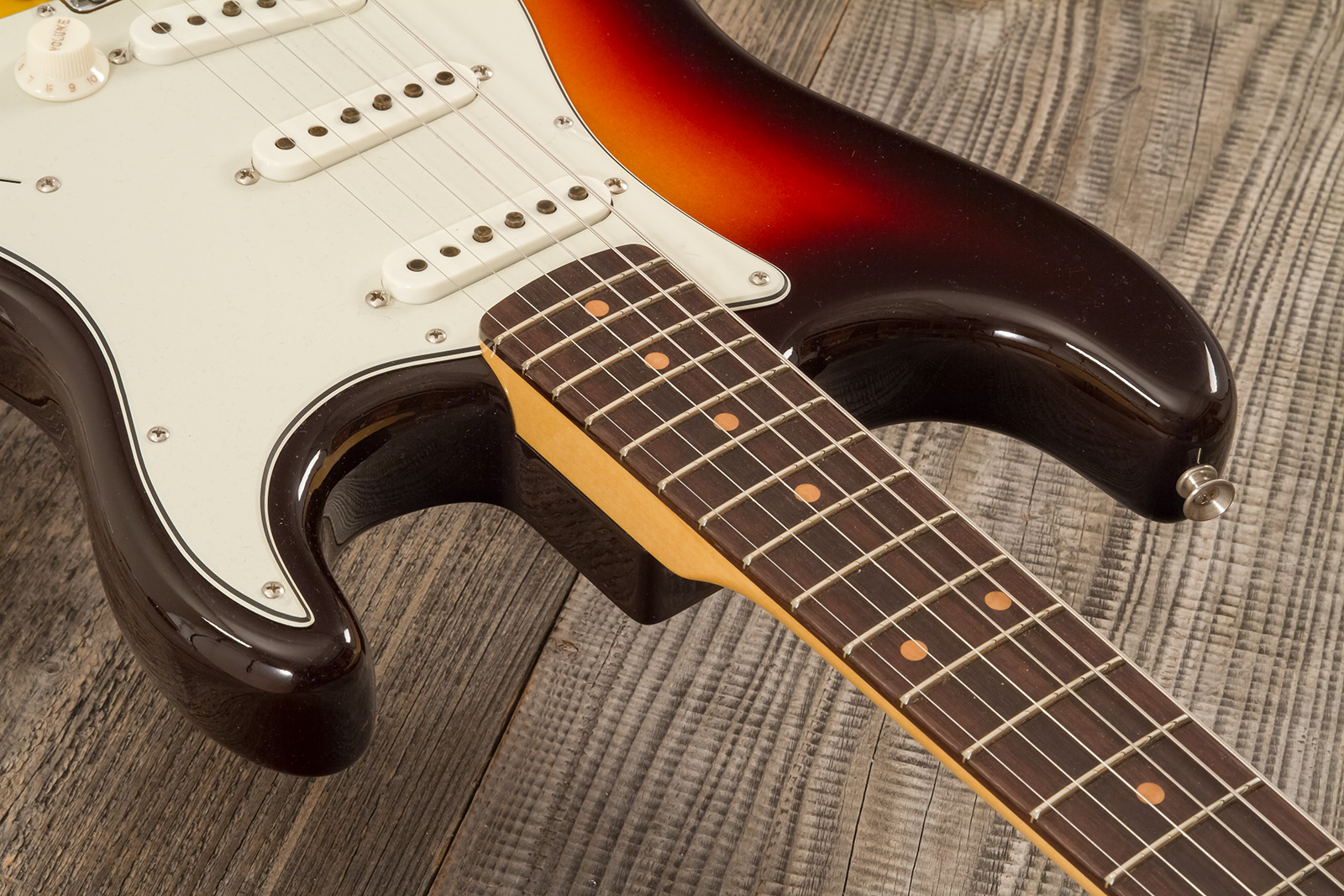 Fender Custom Shop Strat 1959 3s Trem Rw #r146037 - Time Capsule 3-color Sunburst - Guitarra eléctrica con forma de str. - Variation 4