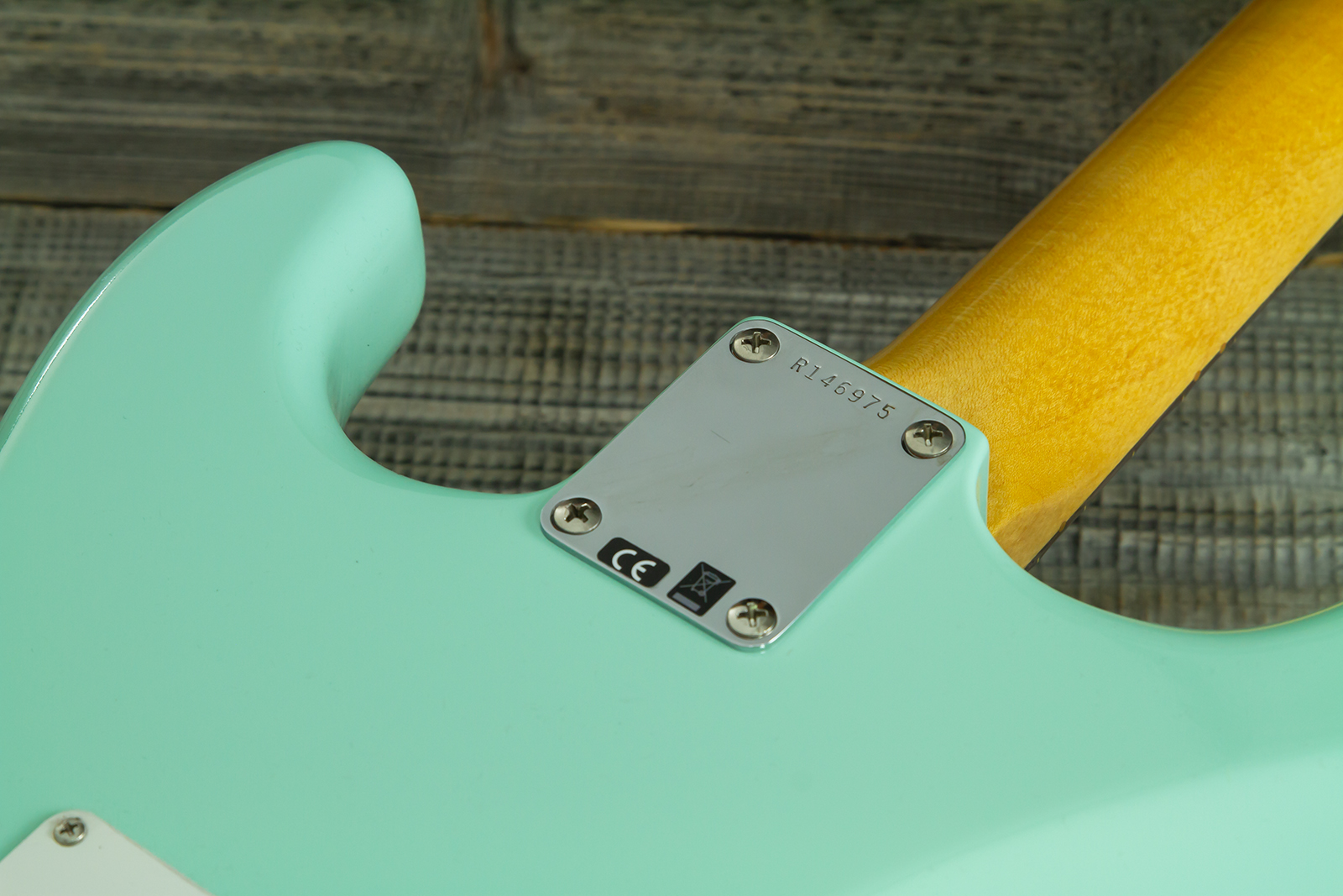 Fender Custom Shop Strat 1959 Vintage Custom 3s Trem Rw #r146975 - Time Capsule Faded Surf Green - Guitarra eléctrica con forma de str. - Variation 9