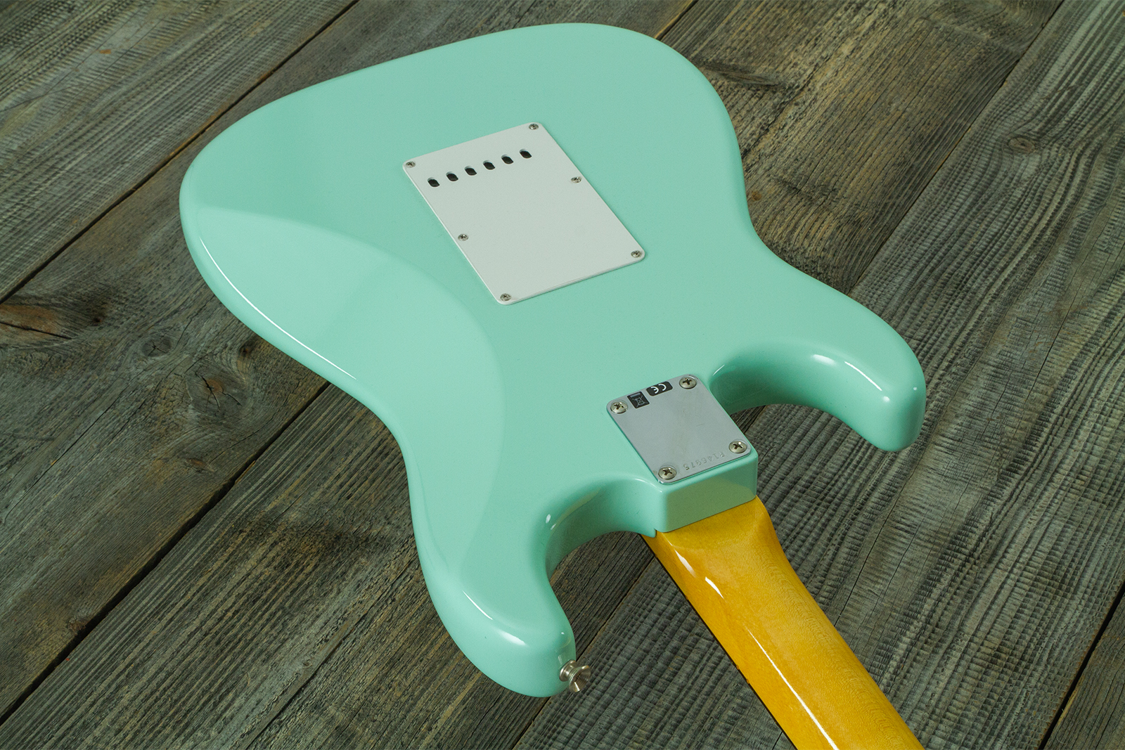 Fender Custom Shop Strat 1959 Vintage Custom 3s Trem Rw #r146975 - Time Capsule Faded Surf Green - Guitarra eléctrica con forma de str. - Variation 6