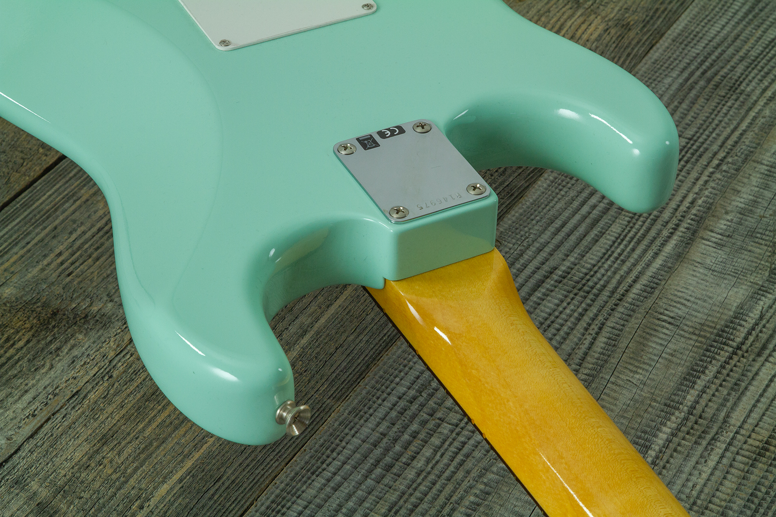 Fender Custom Shop Strat 1959 Vintage Custom 3s Trem Rw #r146975 - Time Capsule Faded Surf Green - Guitarra eléctrica con forma de str. - Variation 7