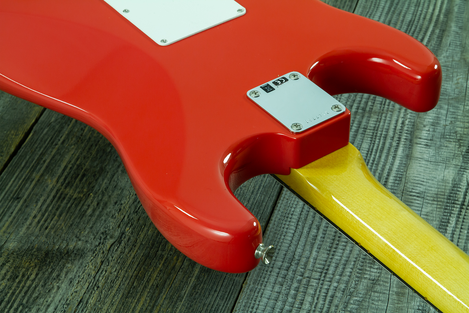 Fender Custom Shop Strat 1959 Vintage Custom 3s Trem Rw #r147785 - Time Capsule Fiesta Red - Guitarra eléctrica con forma de str. - Variation 18