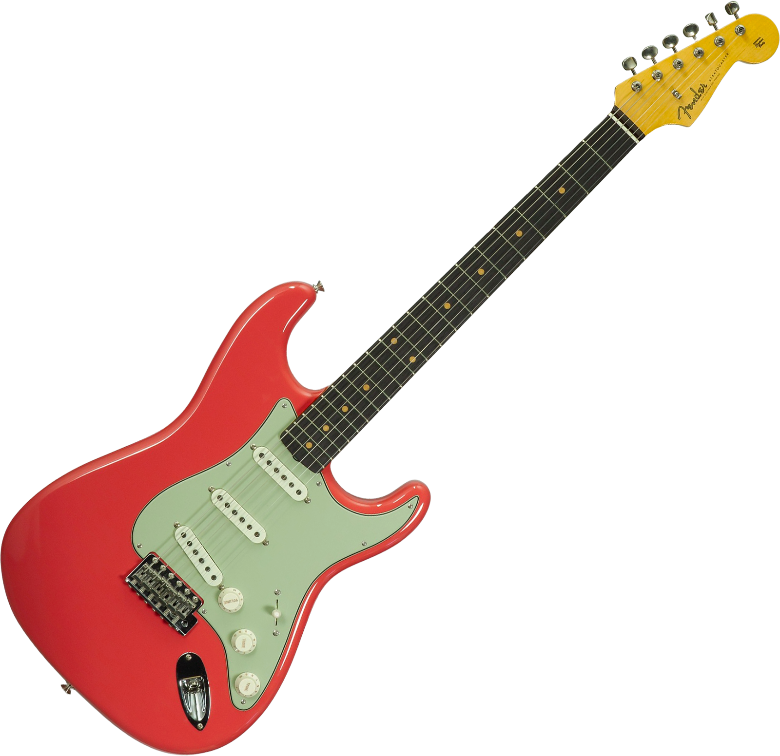 Fender Custom Shop Strat 1959 Vintage Custom 3s Trem Rw #r148219 - Time Capsule Fiesta Red - Guitarra eléctrica con forma de str. - Variation 1