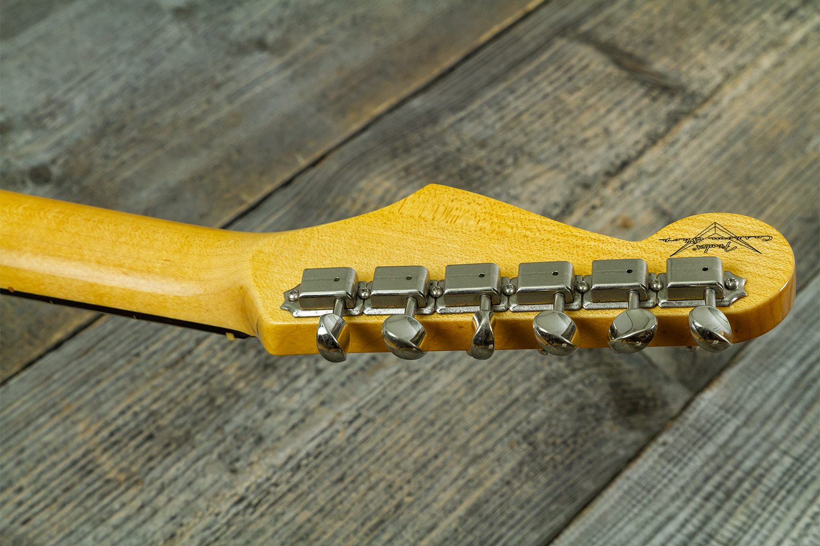 Fender Custom Shop Strat 1959 Vintage Custom 3s Trem Rw #r148541 - Time Capsule Sherwood Green Metallic - Guitarra eléctrica con forma de str. - Varia