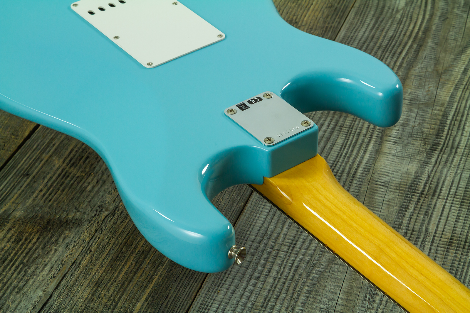 Fender Custom Shop Strat 1959 Vintage Custom 3s Trem Rw #r150835 - Time Capsule Daphne Blue - Guitarra eléctrica con forma de str. - Variation 13