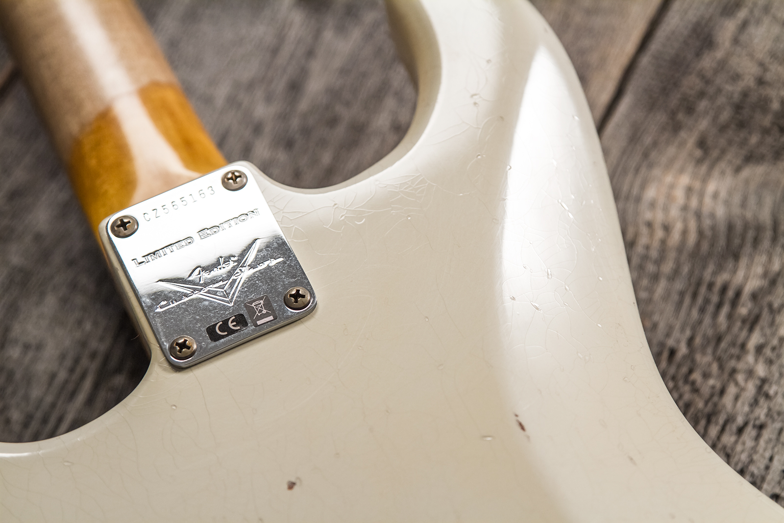 Fender Custom Shop Strat 1962/63 3s Trem Rw #cz565163 - Journeyman Relic Olympic White - Guitarra eléctrica con forma de str. - Variation 6
