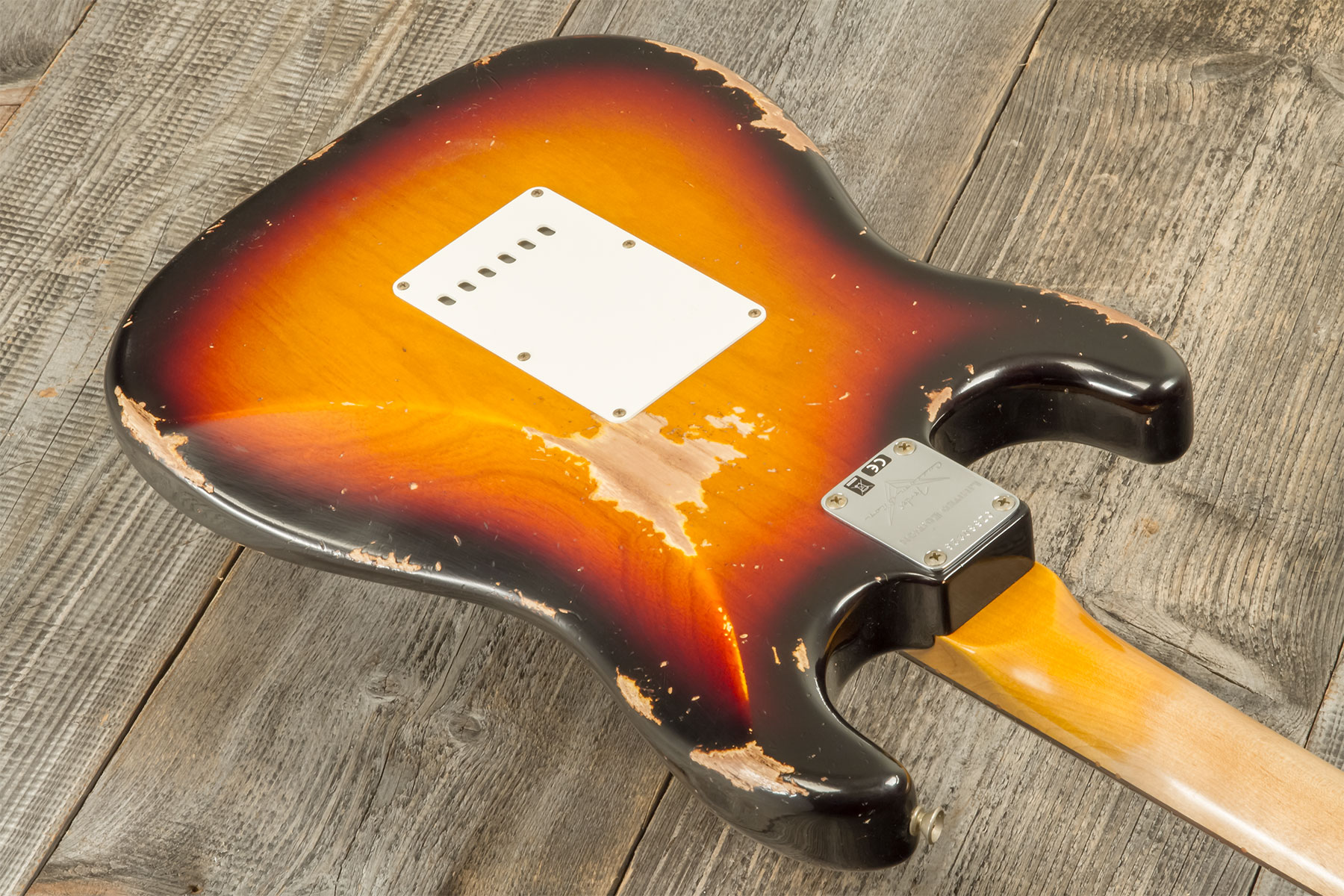 Fender Custom Shop Strat 1962 6s Trem Rw #cz580826 - Heavy Relic 3-color Sunburst - Guitarra eléctrica con forma de str. - Variation 6