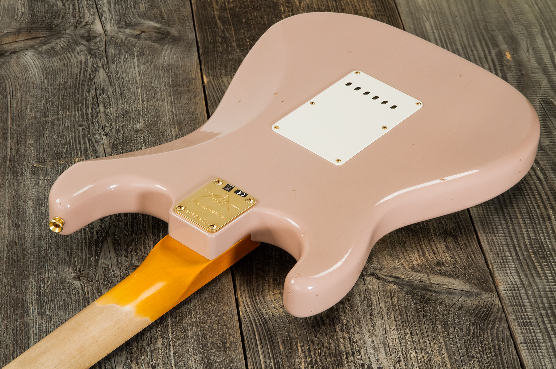 Generosidad Persona a cargo Médico Guitarra eléctrica de cuerpo sólido Fender Custom Shop '62 Bone Tone  Stratocaster #CZ561198 - journeyman relic dirty shell pink rosa
