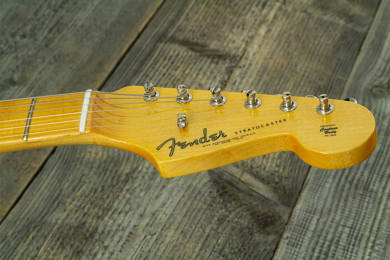 Fender Custom Shop Strat 1962 Vintage Custom 3s Trem Mn - Time Capsule Sherwood Green Metallic - Guitarra eléctrica con forma de str. - Variation 17