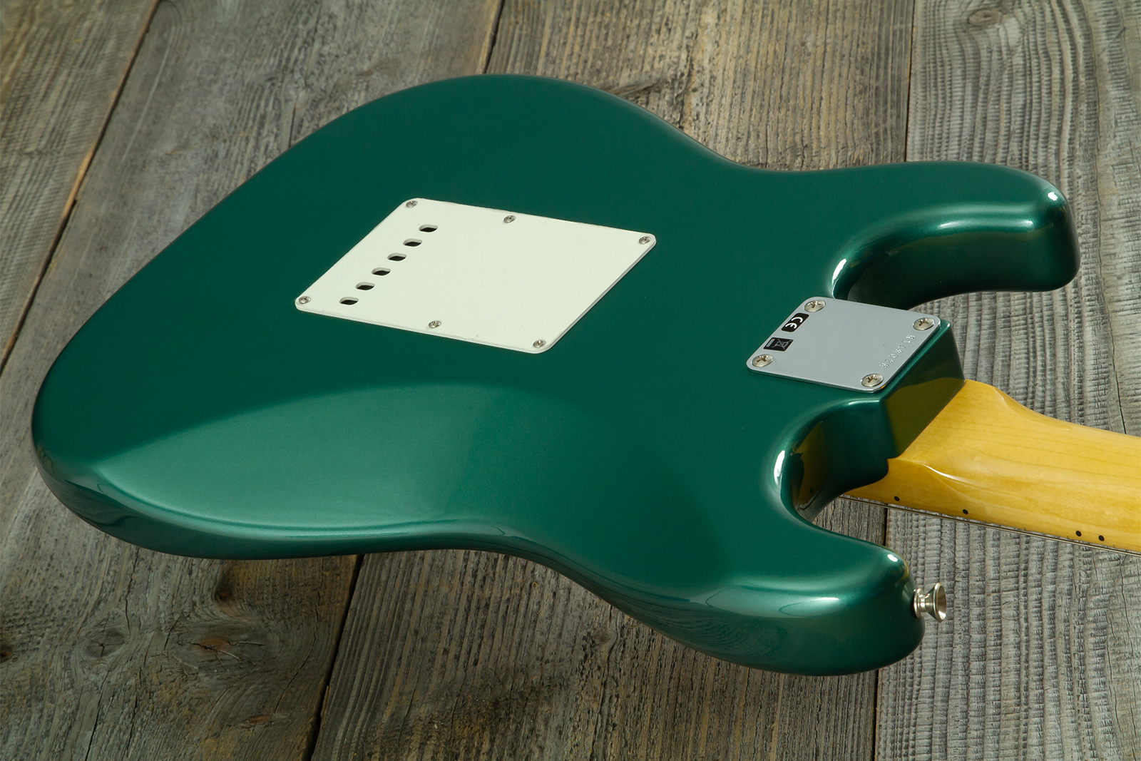 Fender Custom Shop Strat 1962 Vintage Custom 3s Trem Mn - Time Capsule Sherwood Green Metallic - Guitarra eléctrica con forma de str. - Variation 18