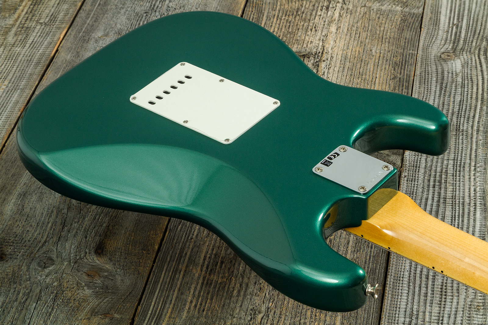 Fender Custom Shop Strat 1962 Vintage Custom 3s Trem Mn - Time Capsule Sherwood Green Metallic - Guitarra eléctrica con forma de str. - Variation 7