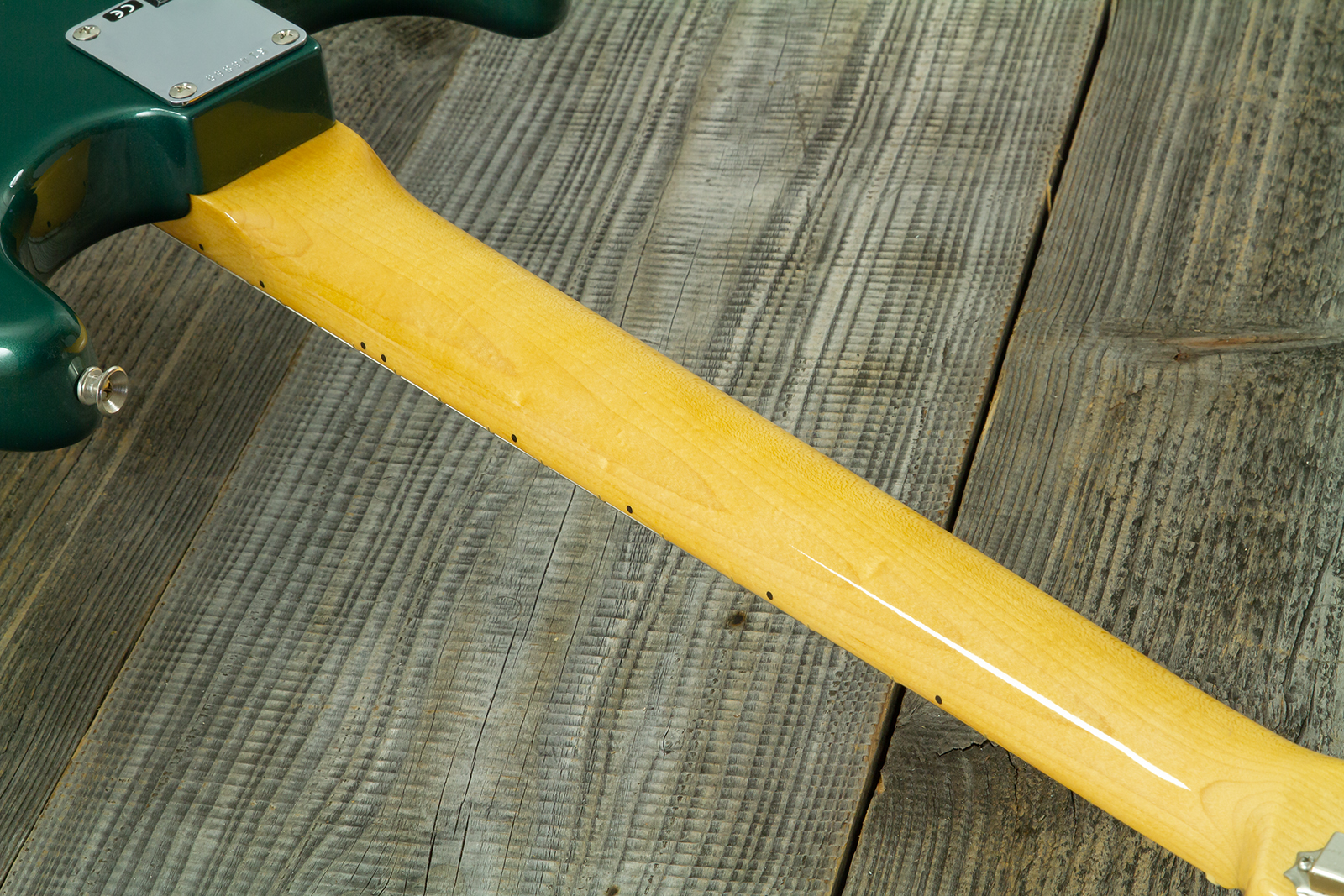 Fender Custom Shop Strat 1962 Vintage Custom 3s Trem Mn #r146869 - Time Capsule Sherwood Green Metallic - Guitarra eléctrica con forma de str. - Varia