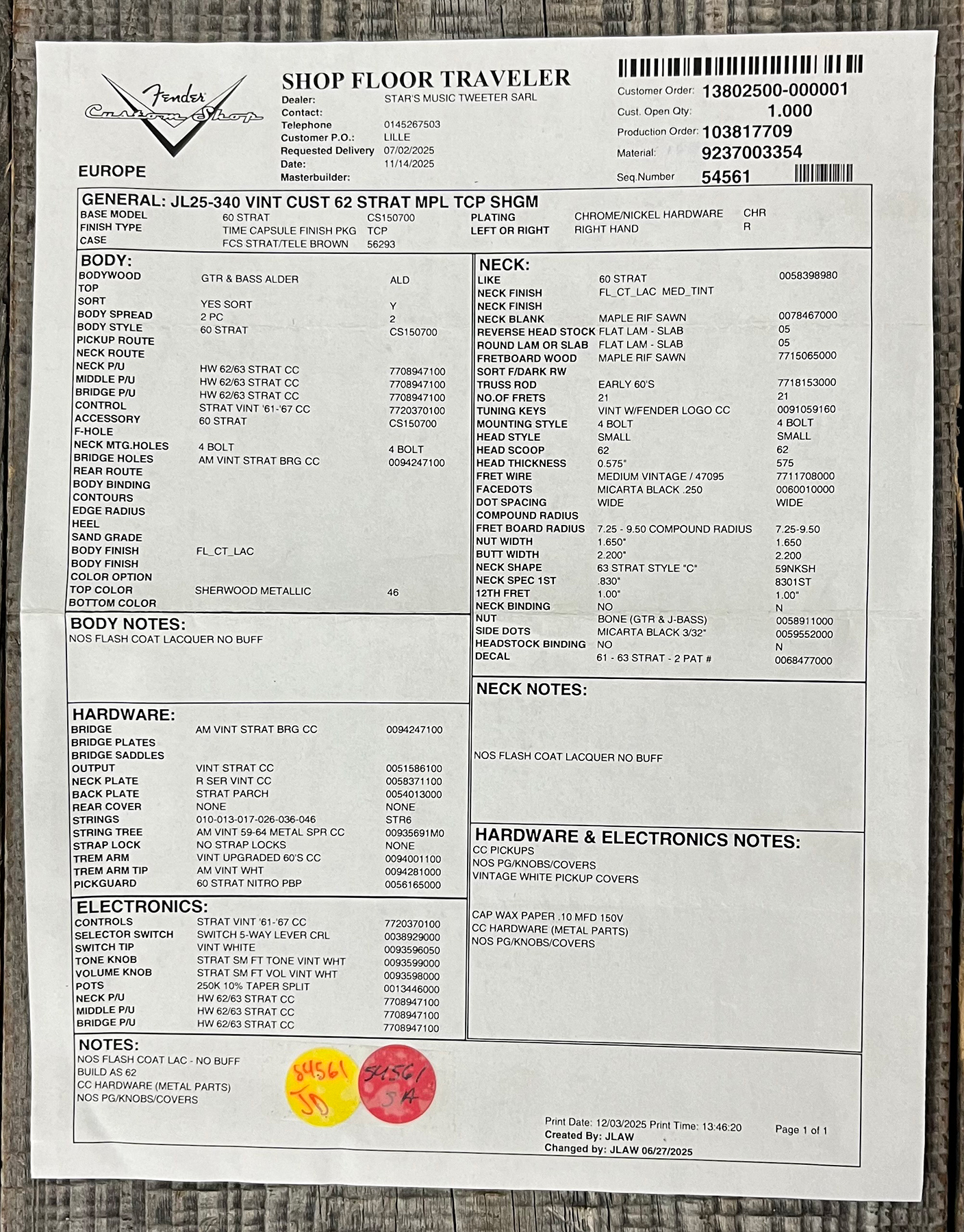 Fender Custom Shop Strat 1962 Vintage Custom 3s Trem Mn #r146869 - Time Capsule Sherwood Green Metallic - Guitarra eléctrica con forma de str. - Varia